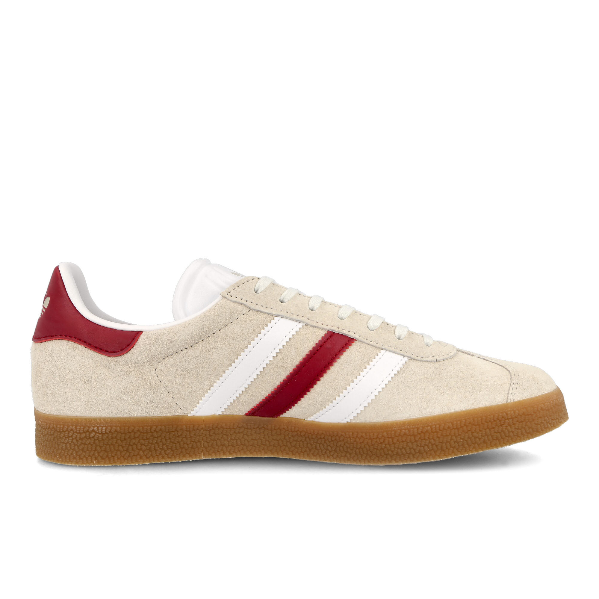 adidas Gazelle Alumin, Footwear White, Collegiate Burgundy Sneakers Silhouette | Overkill