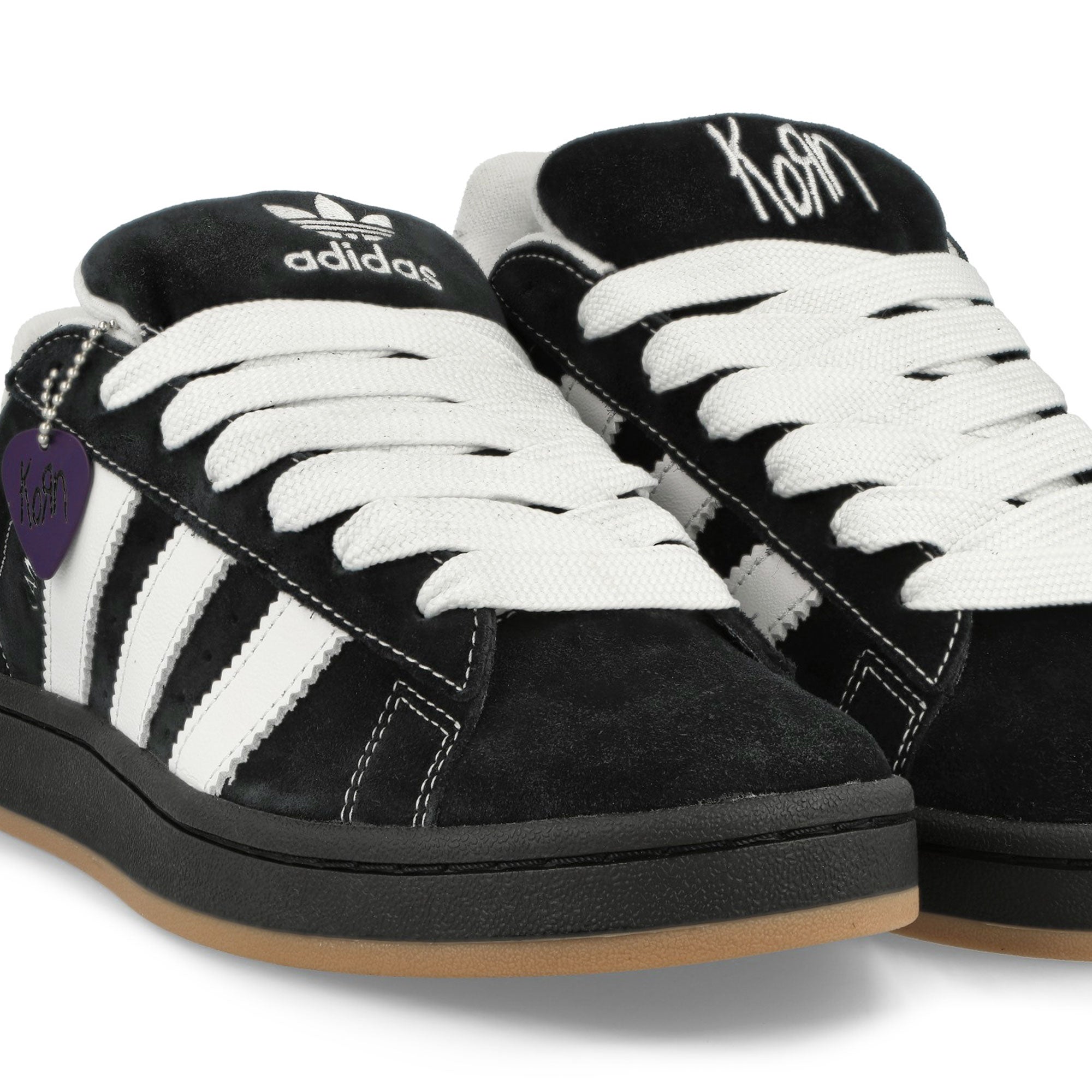 adidas Korn x adidas Campus 00s Core Black / Footwear White Sneakers Detailfoto | Overkill