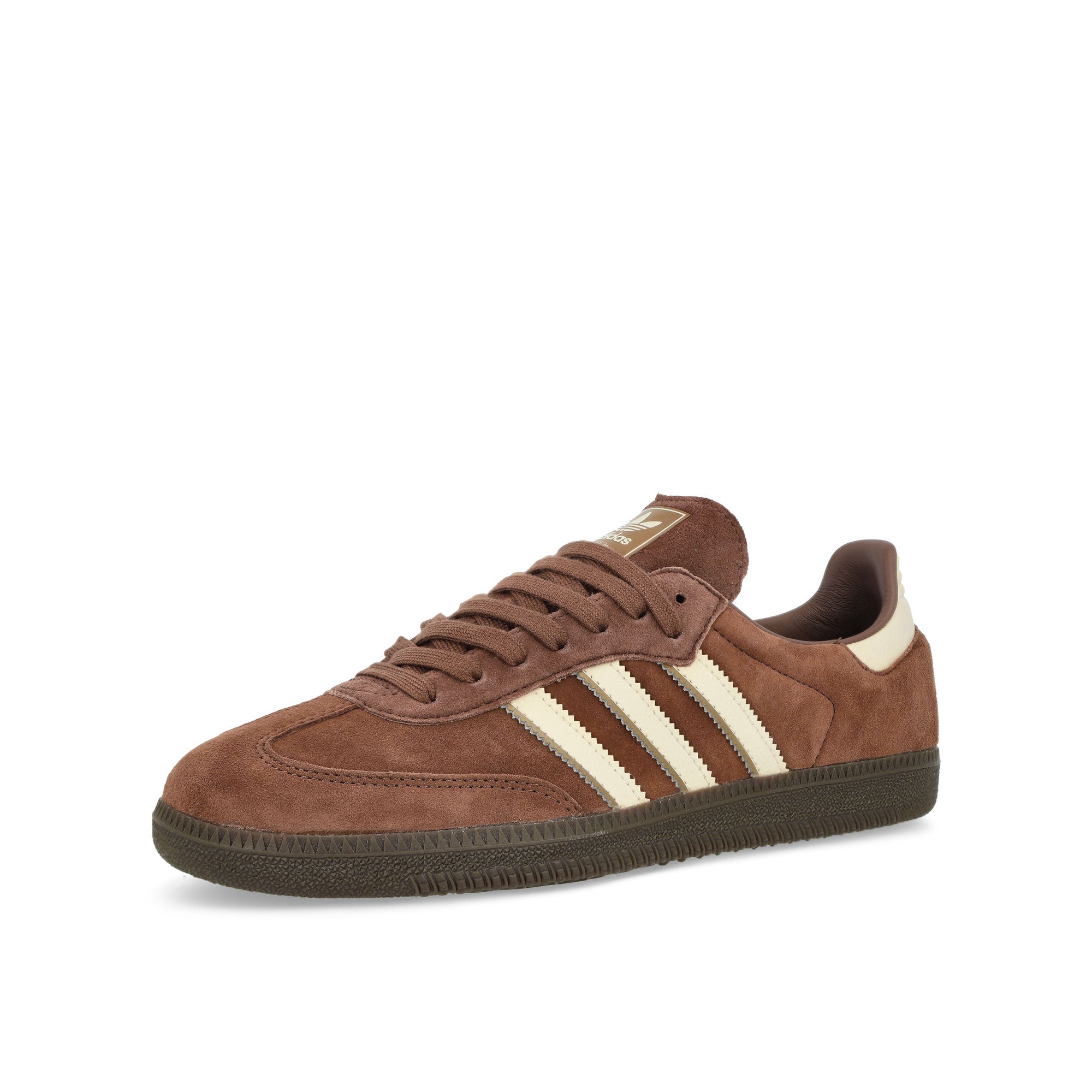 adidas Samba OG Preloved Brown / Wonder White / Earth Strata Low Top Sneakers Close Up | Overkill