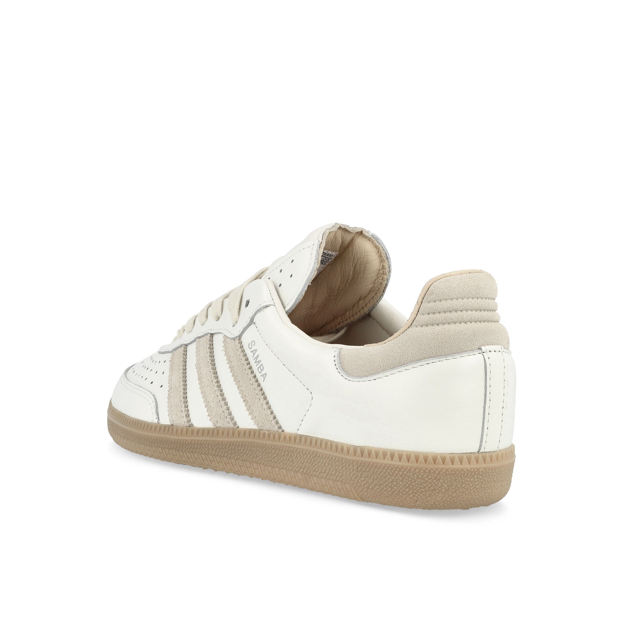 adidas Samba OG Core White / Wonder White / Magic Beige Low Top Sneakers Material | Overkill
