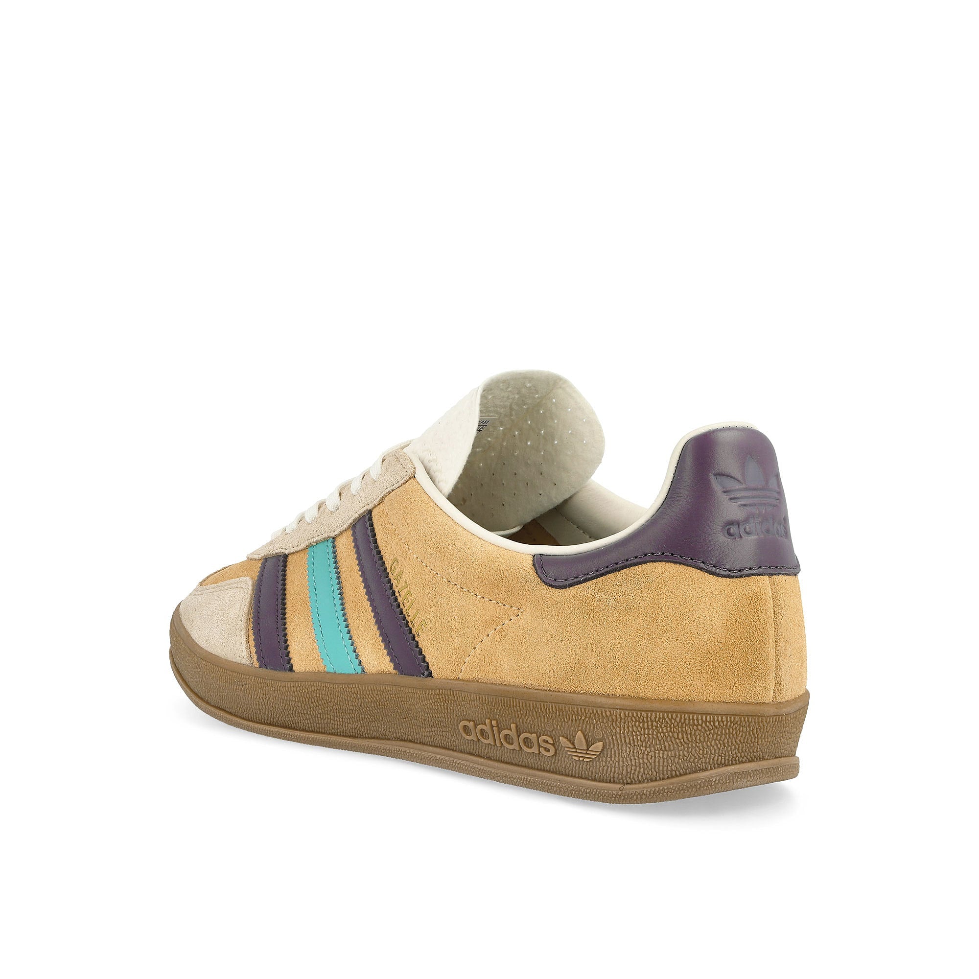 adidas Gazelle Indoor Glow Orange F19 / Shadow Violet / Off White Low Top Sneakers Material | Overkill