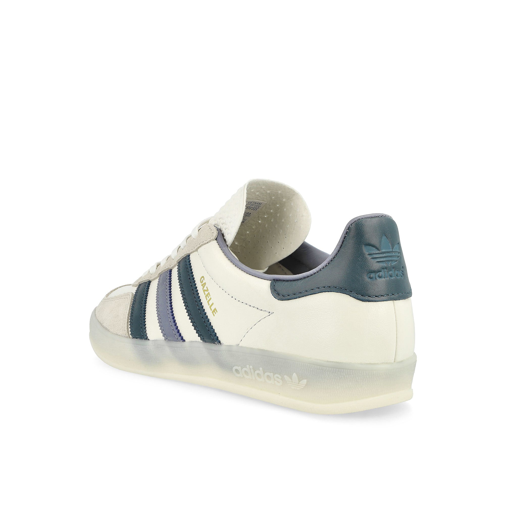 adidas Gazelle Indoor Core White / Preloved Ink Melange / Off White Low Top Sneakers Material | Overkill