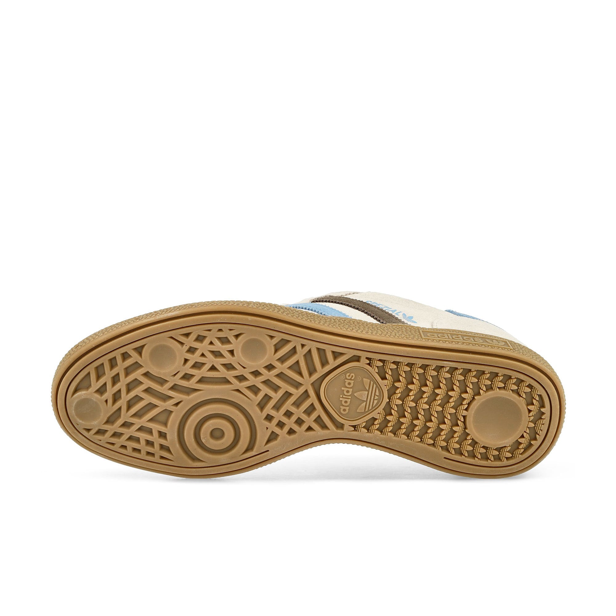 adidas Handball Spezial W Cloud White / Light Blue / Earth Strata Low Top Sneakers Detail View 1 | Overkill