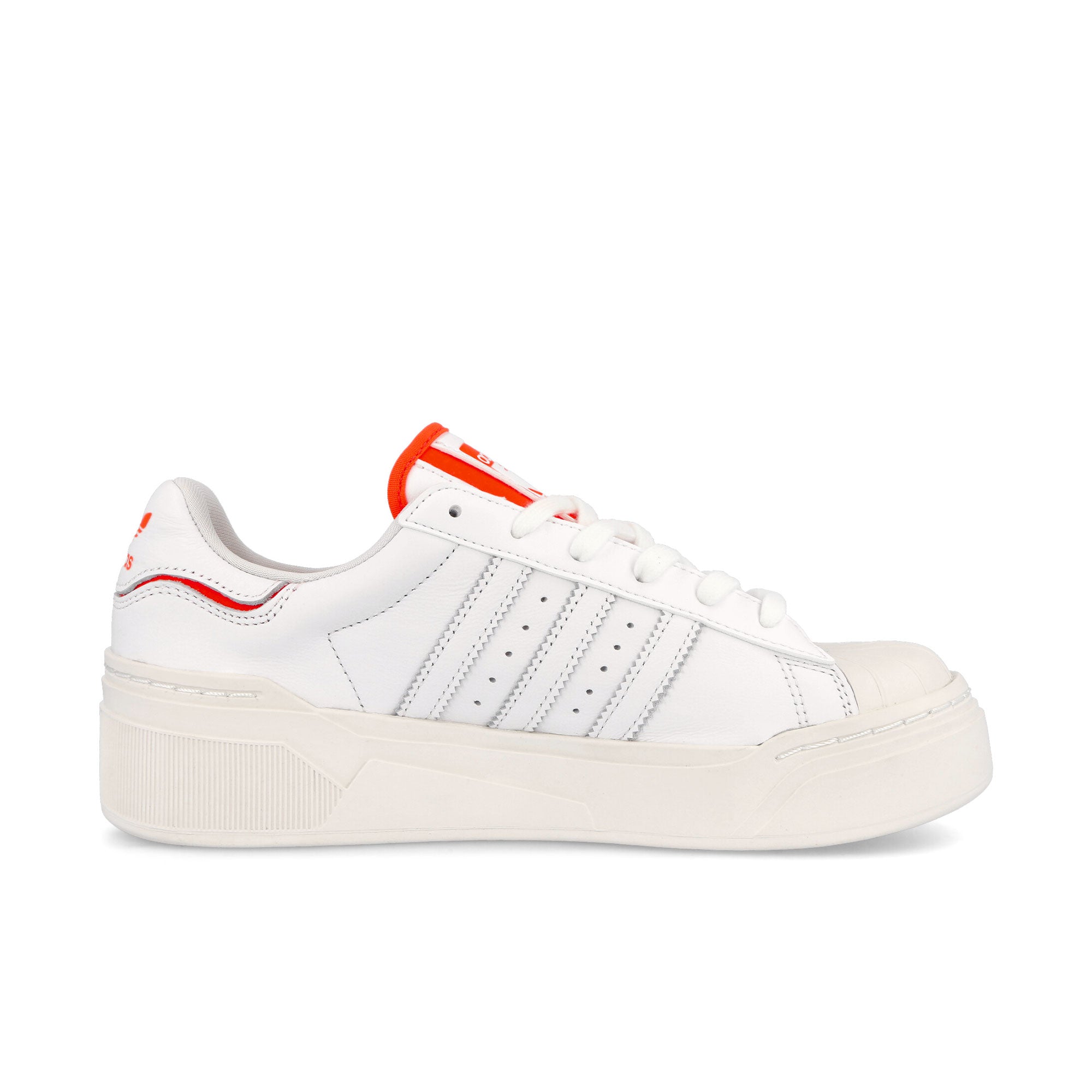 adidas Superstar Bonega 2B W Cloud White-Solar Red-Core White Low Top Sneakers Silhouette | Overkill