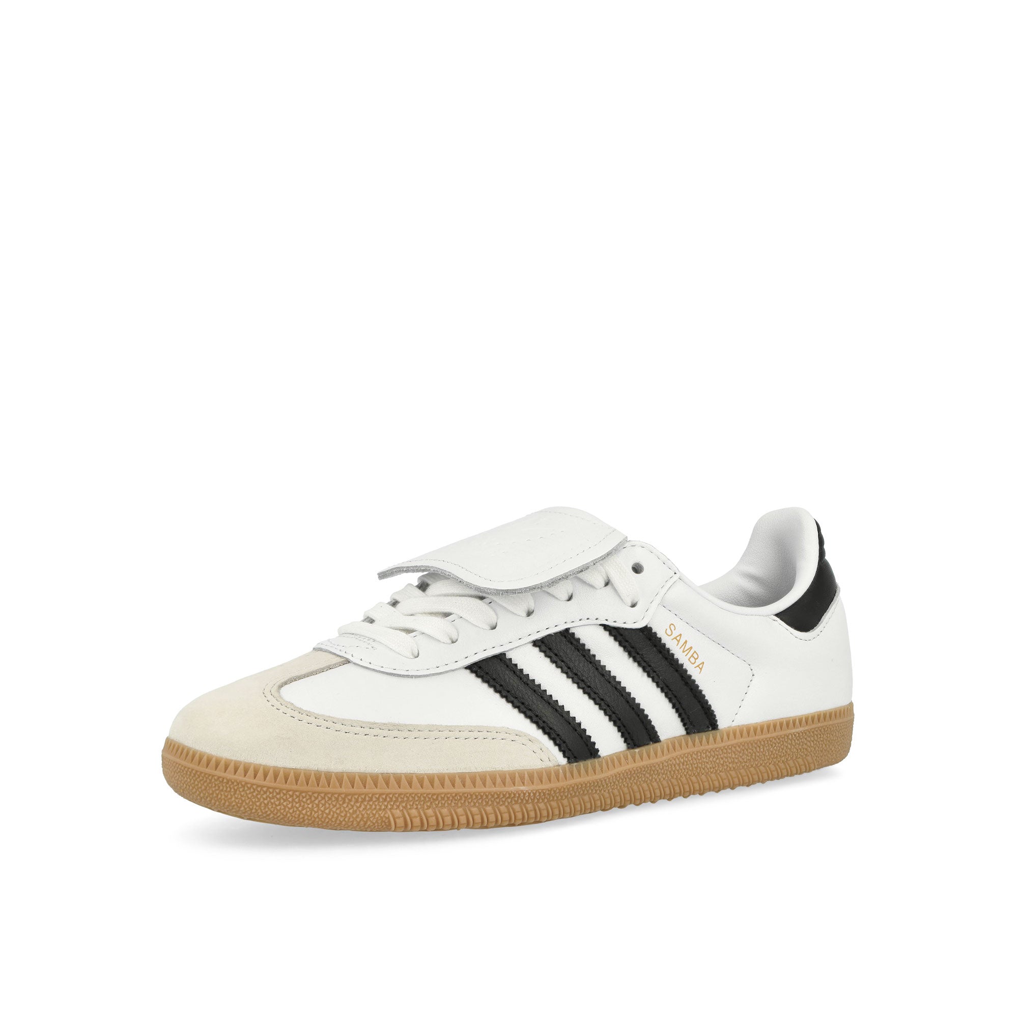 adidas Samba LT W Footwear White / Core Black / Gold Metallic Low Top Sneakers Close Up | Overkill