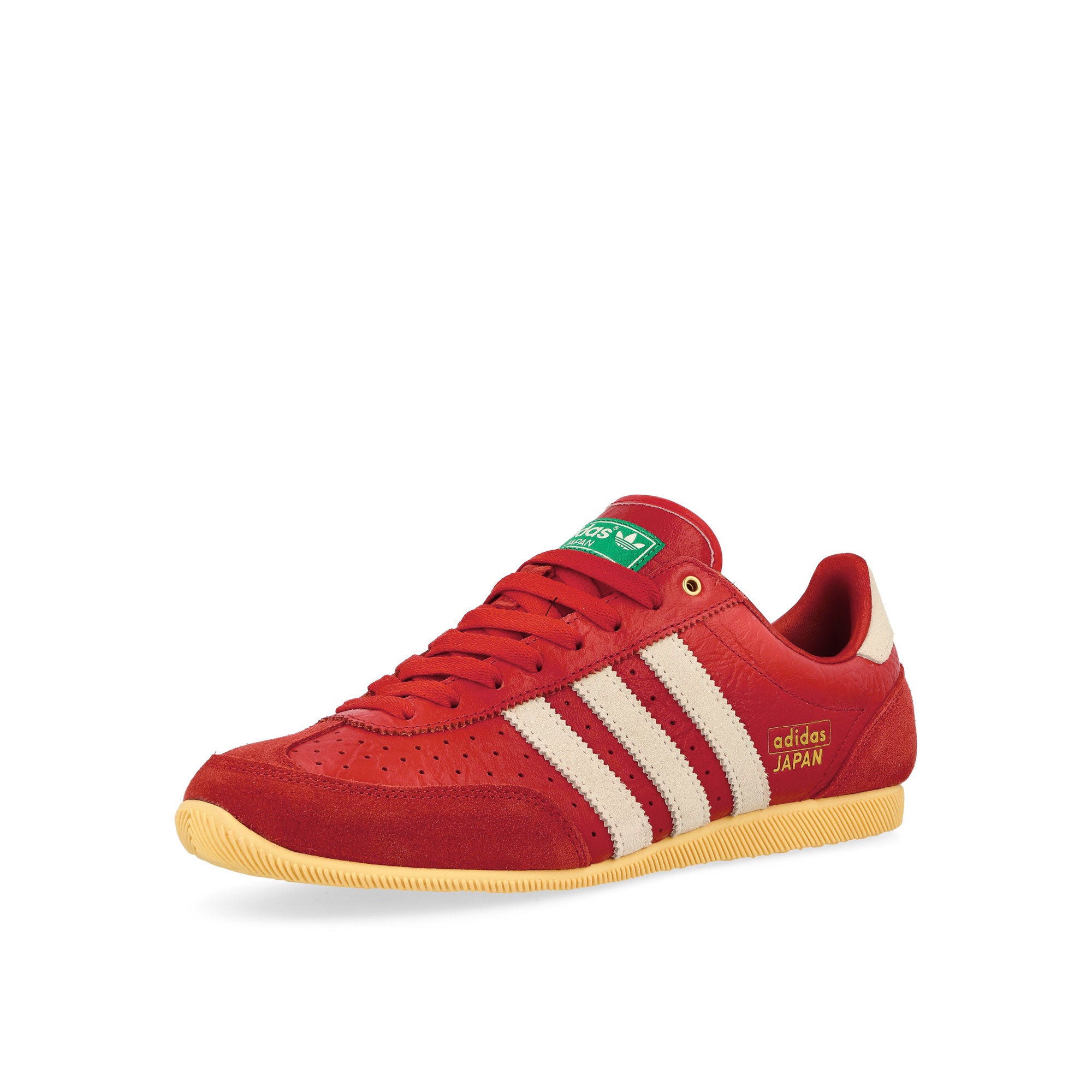 adidas Japan W Better Scarlet / Off White / Orange Tint Low Top Sneakers Close Up | Overkill