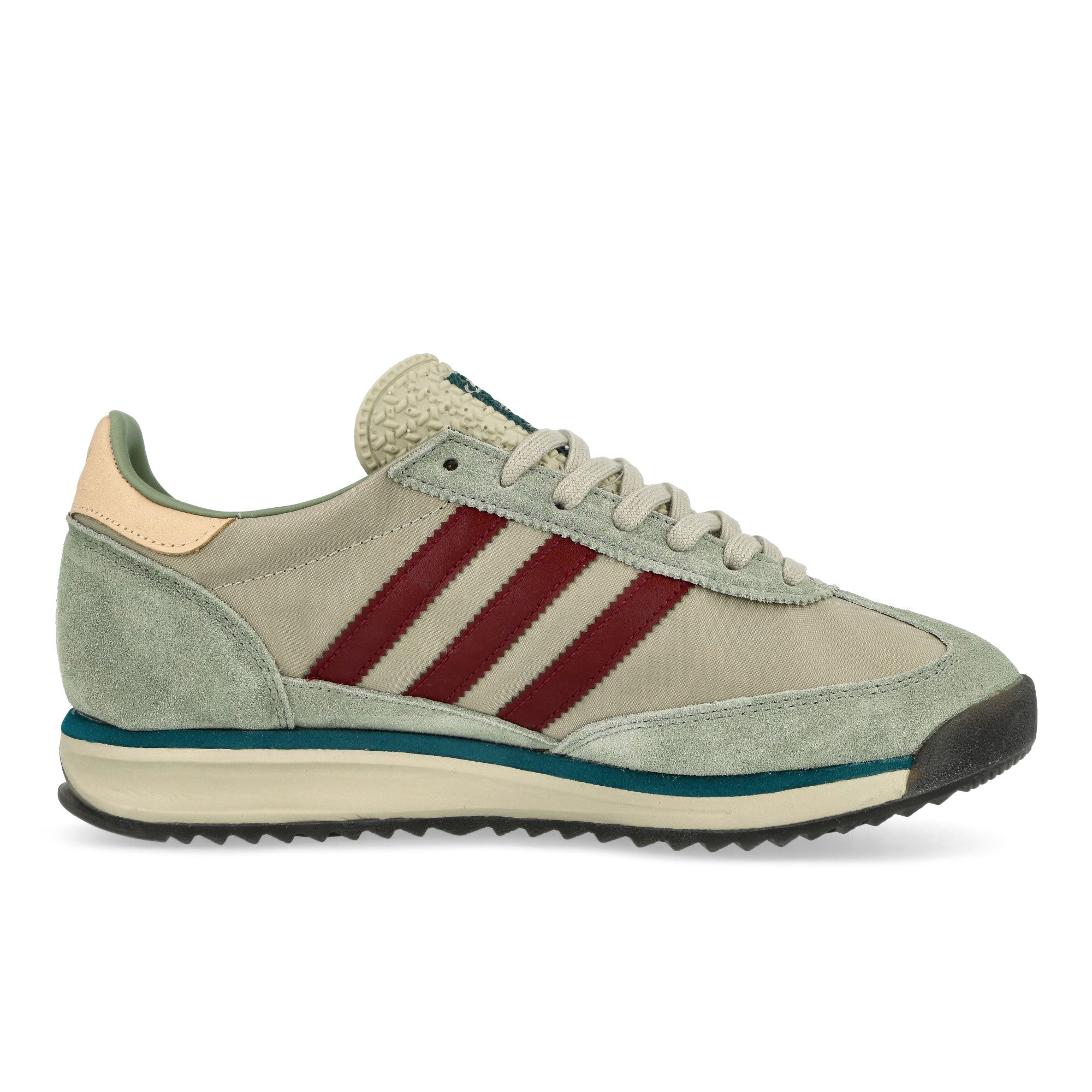 adidas SL 72 RS Putty Grey / Shadow Red / Legacy Teal Low Top Sneakers Silhouette | Overkill