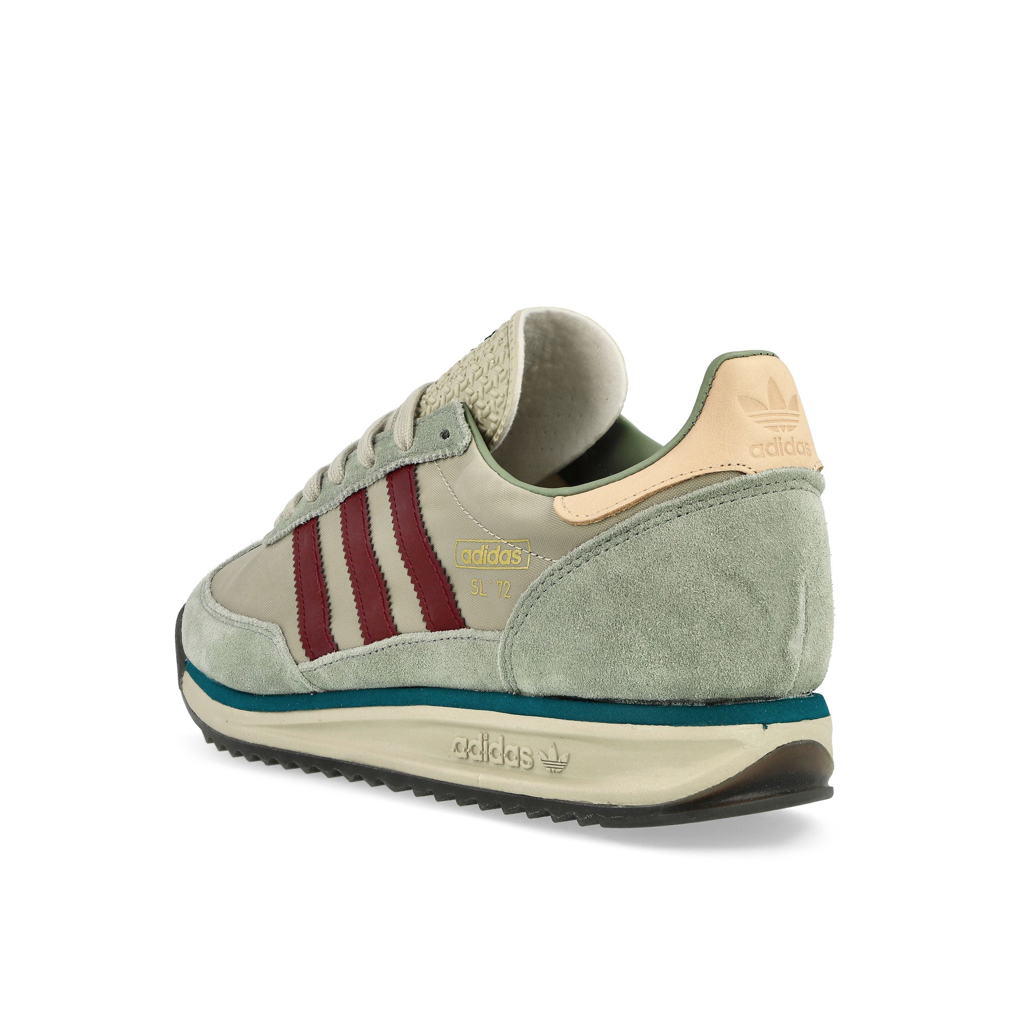 adidas SL 72 RS Putty Grey / Shadow Red / Legacy Teal Low Top Sneakers Material | Overkill