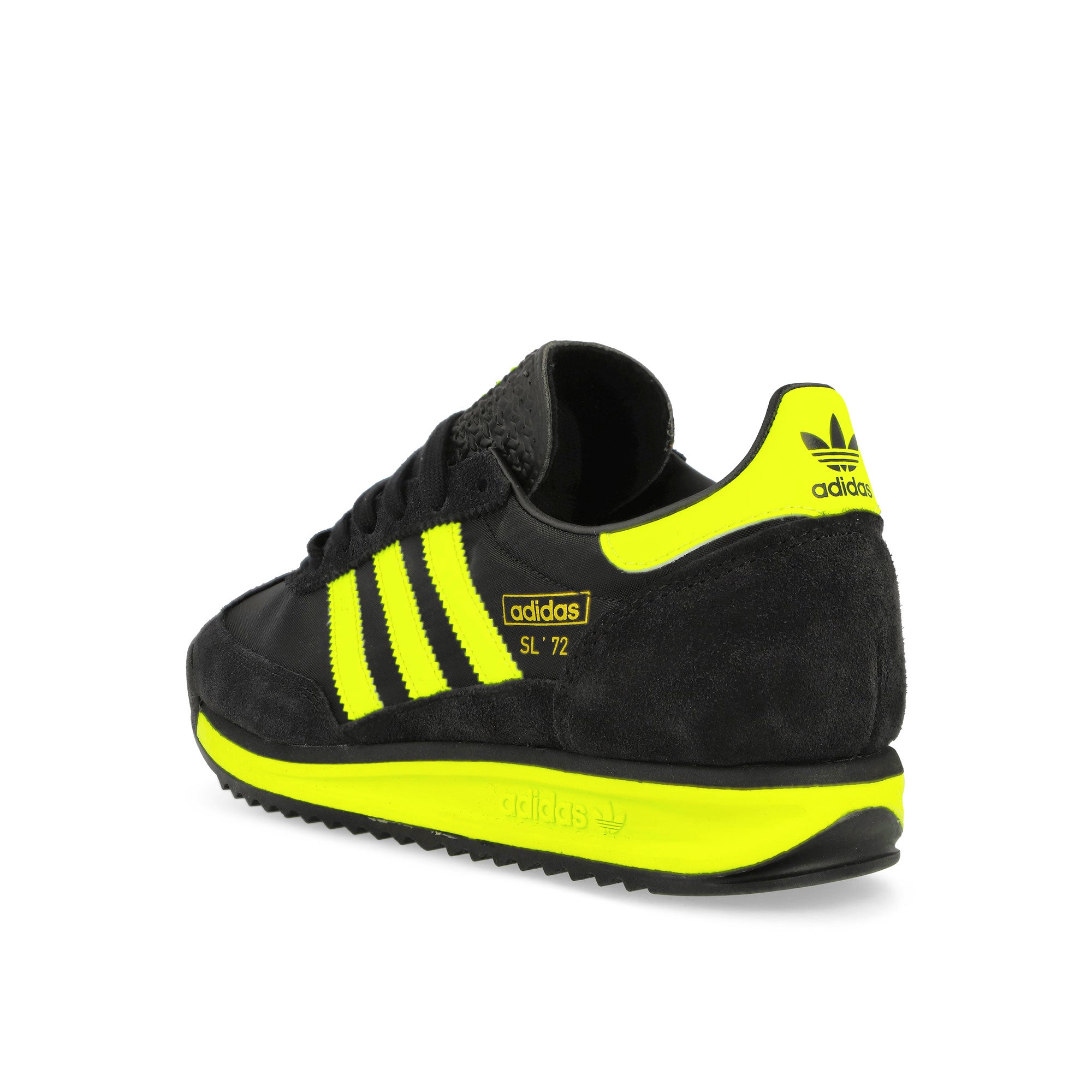 adidas SL 72 RS Core Black / Solar Yellow / Footwear White Low Top Sneakers Material | Overkill