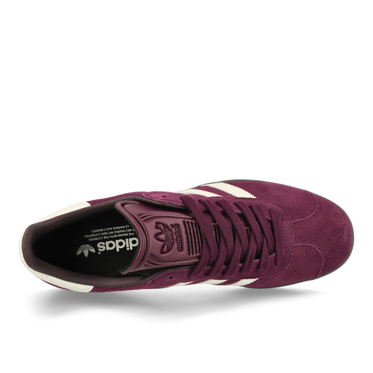 adidas Gazelle Maroon / Chalk White / Gum Low Top Sneakers Detailfoto | Overkill