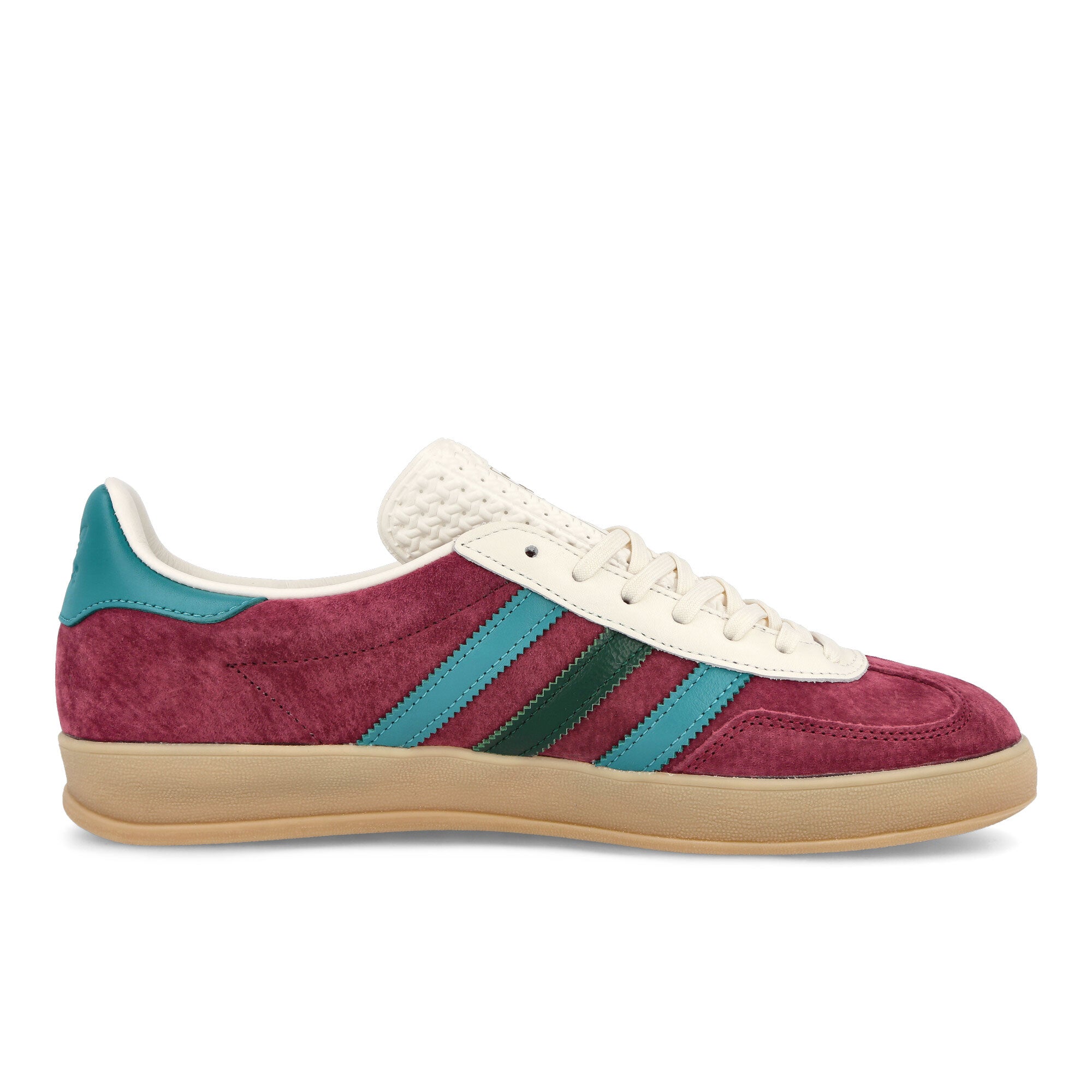 adidas Gazelle Indoor Collegiate Burgundy / Arctic Fuchsia / Collegiate Green Low Top Sneakers Silhouette | Overkill