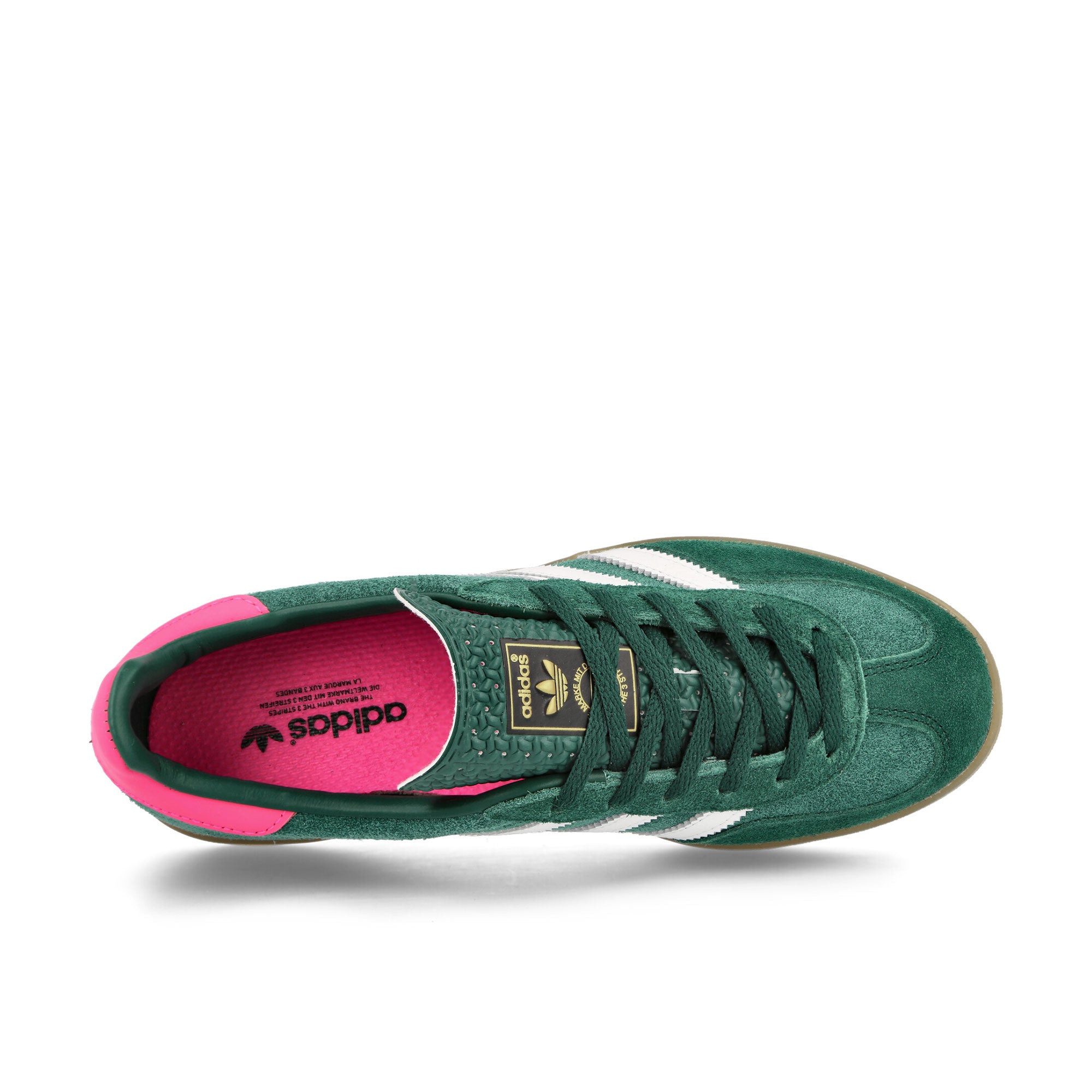 adidas Gazelle Indoor W Collegiate Green / Cloud White / Lucid Pink Low Top Sneakers Detailfoto | Overkill