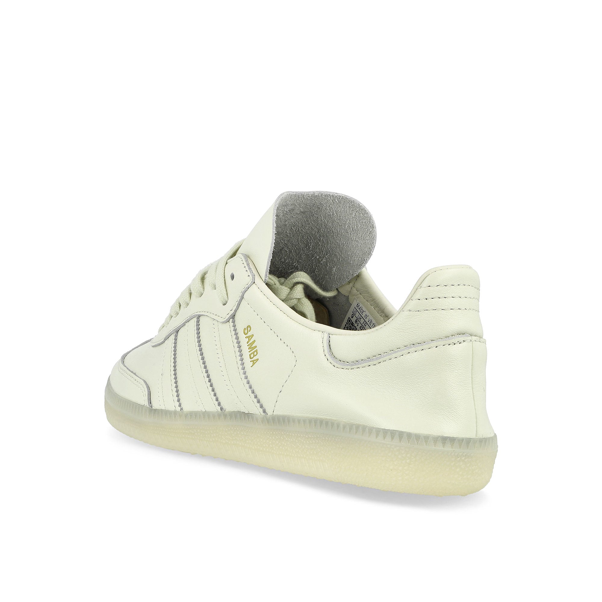 adidas Samba Decon Ivory / Ivory / Gold Metallic Low Top Sneakers Material | Overkill