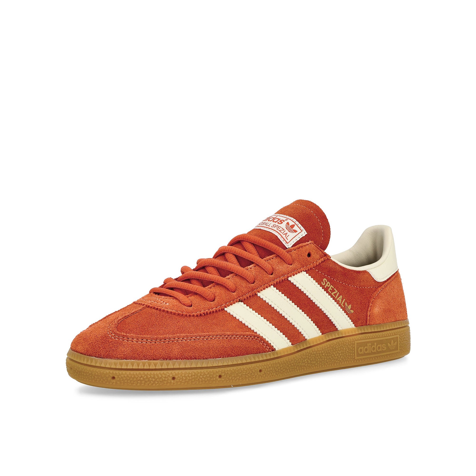adidas Handball Spezial Preloved Red / Cream White / Crystal White Low Top Sneakers Close Up | Overkill