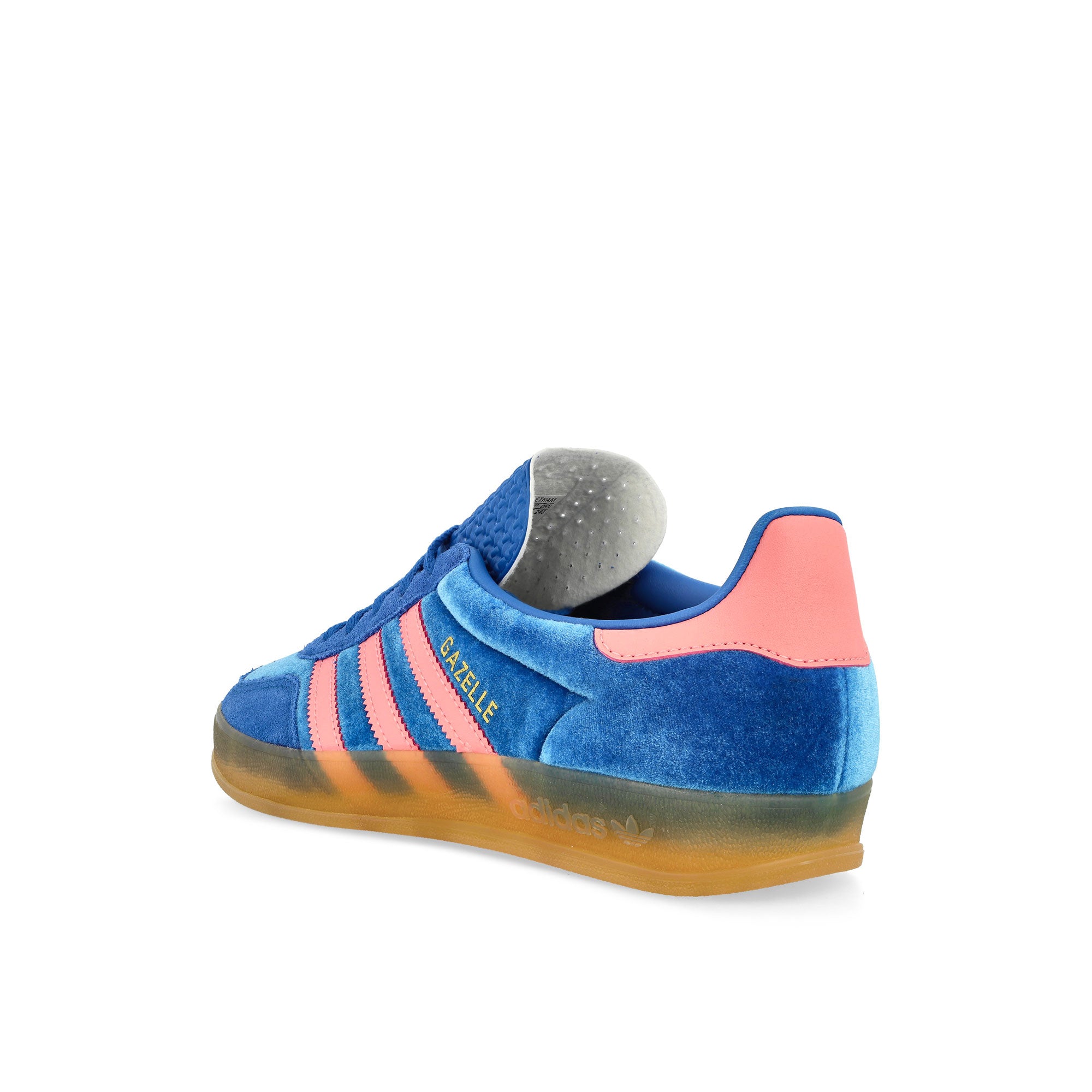 adidas Gazelle Indoor W Blue / Semi Pink Spark / Gum Low Top Sneakers Material | Overkill