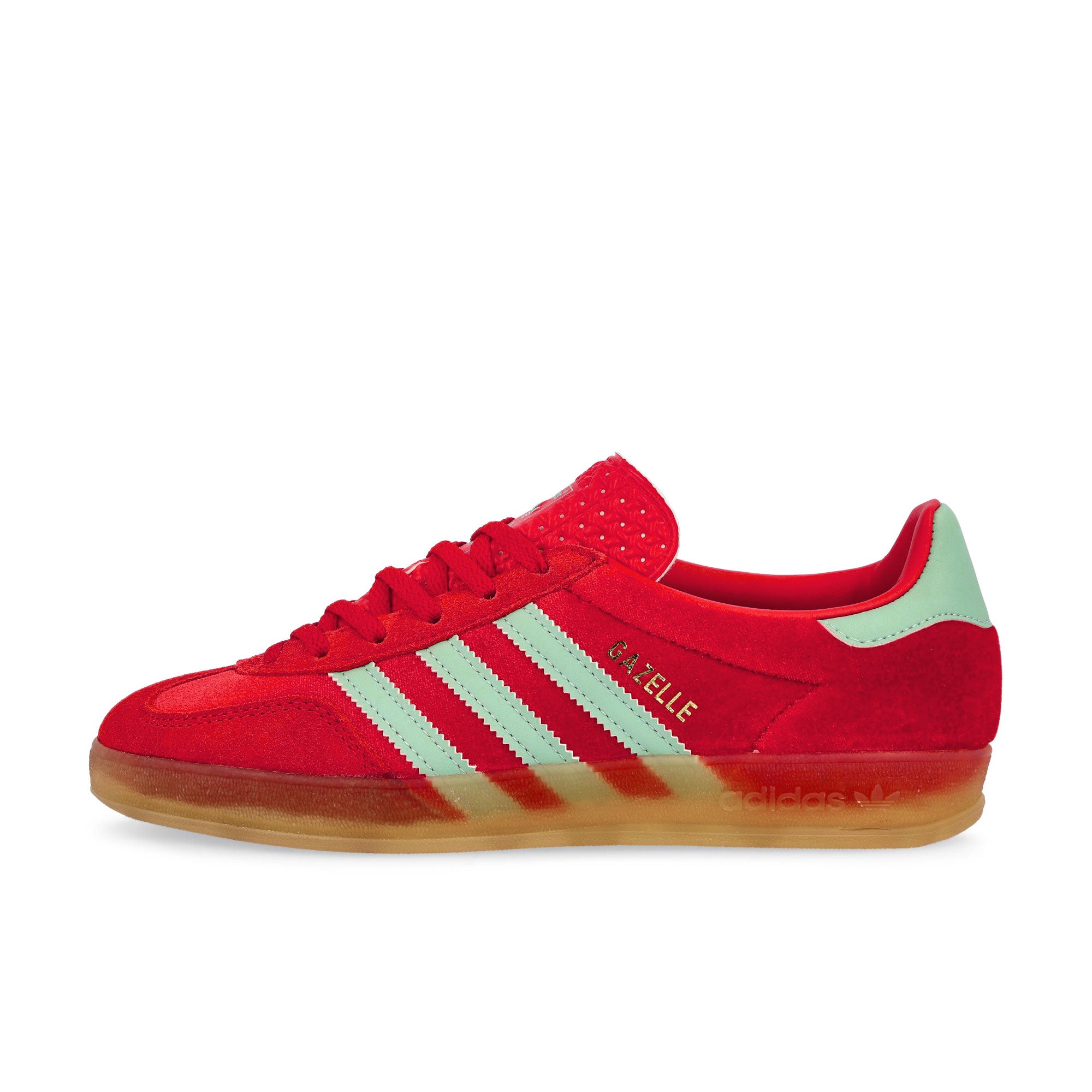 adidas Gazelle Indoor W Better Scarlet / Hazy Green / GUM 3 Low Top Sneakers IG6786 | Overkill