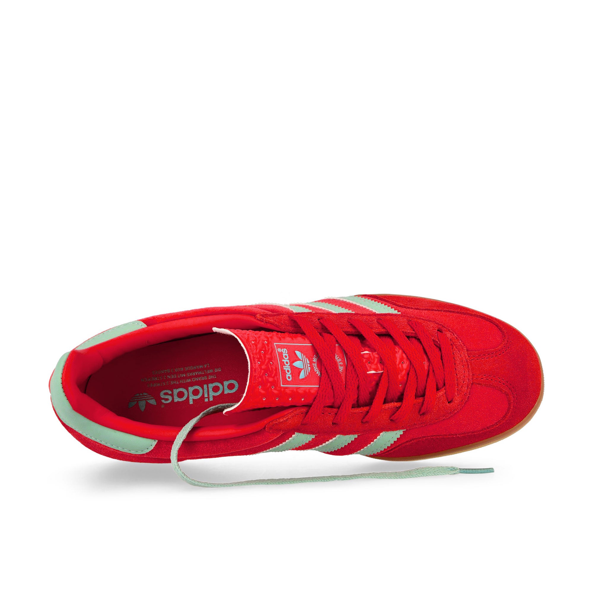 adidas Gazelle Indoor W Better Scarlet / Hazy Green / GUM 3 Low Top Sneakers Detailfoto | Overkill