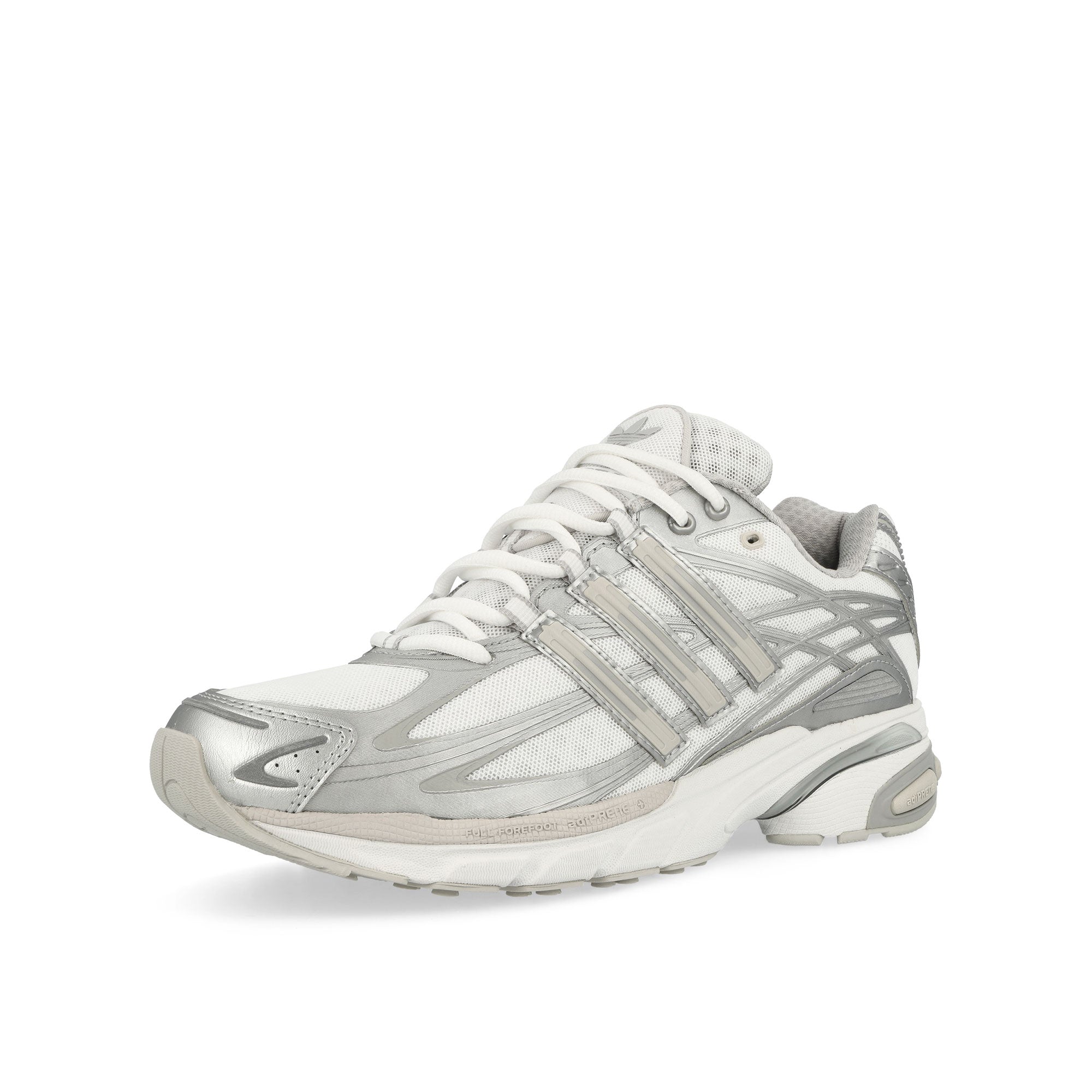 adidas Adistar Cushion Cloud White / Grey One / Silver Metallic Low Top Sneakers Close Up | Overkill