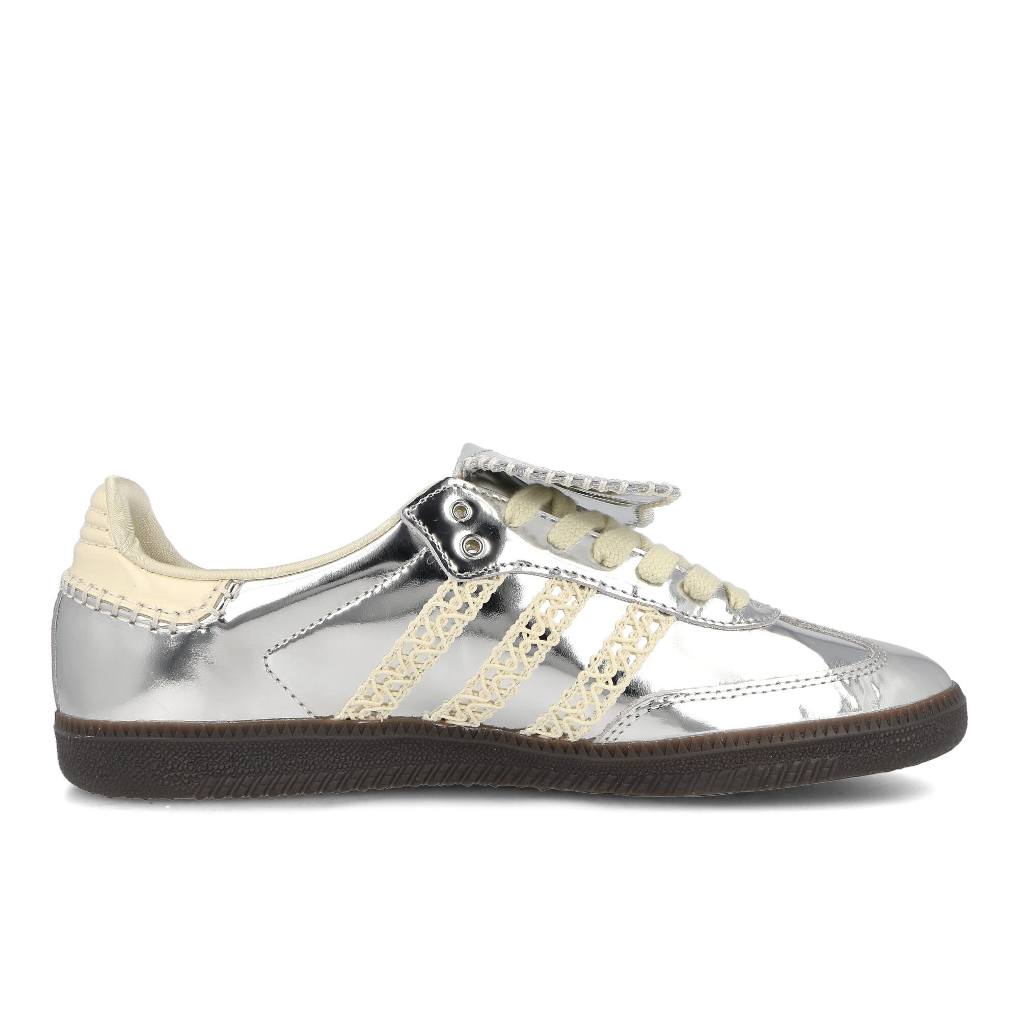adidas Wales Bonner x adidas Samba Silver Silver Metallic / Chalk White / Grey One Sneakers Silhouette | Overkill