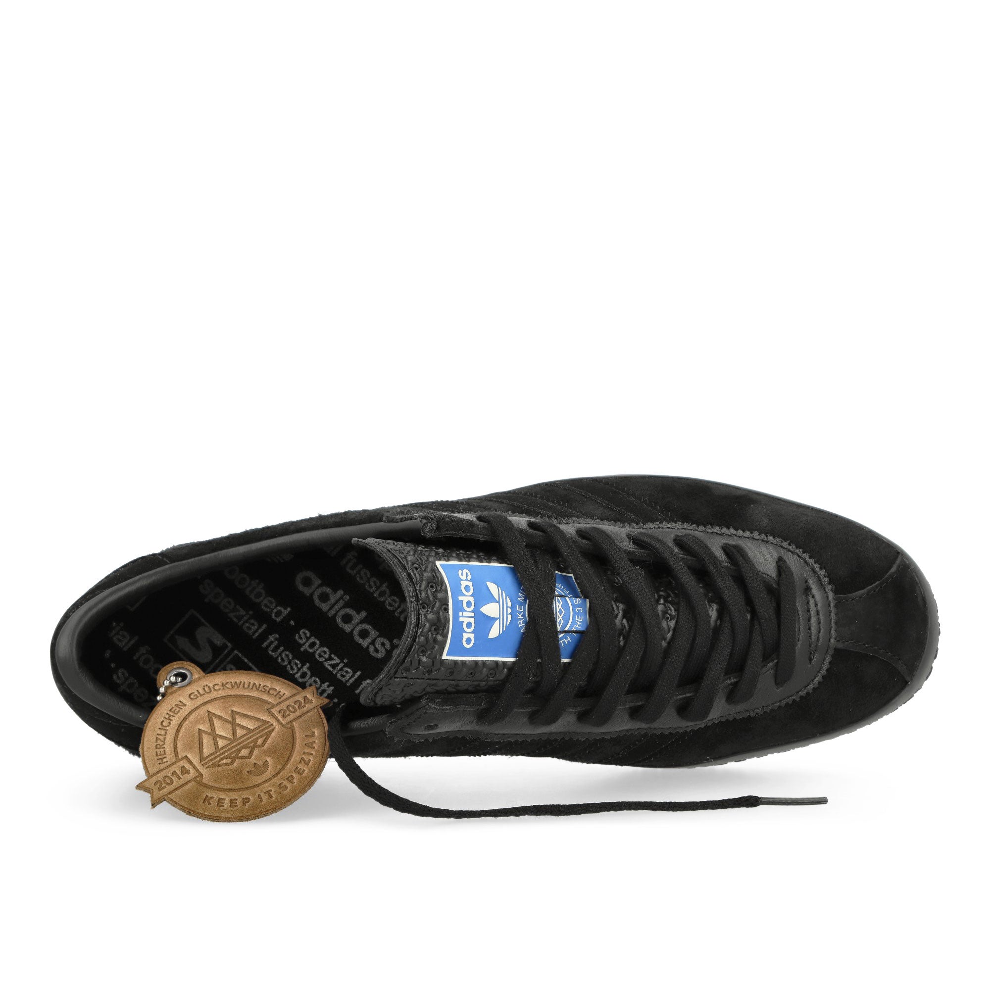 adidas Gazelle SPZL Core Black / Core Black / Core Black Low Top Sneakers Detailfoto | Overkill