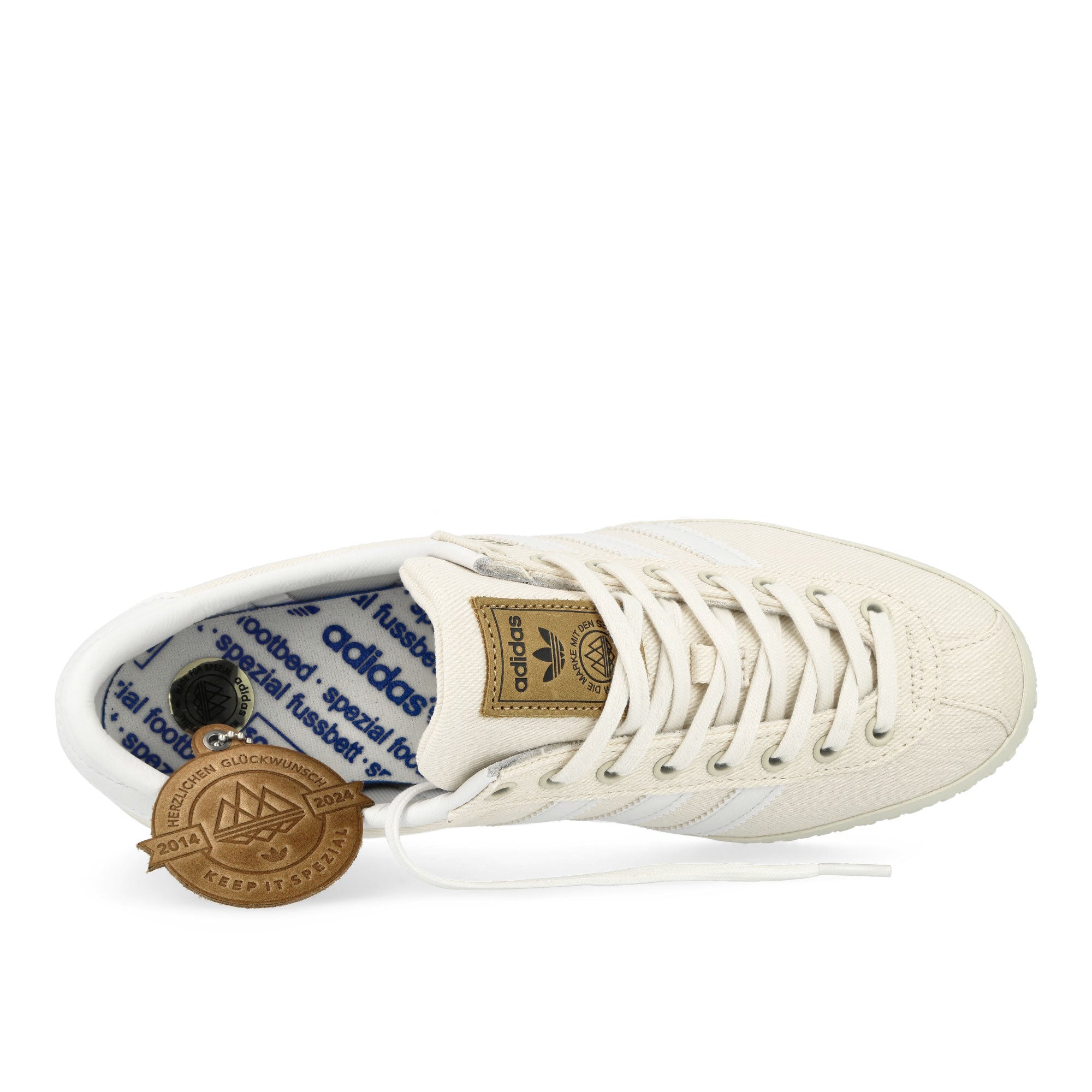 adidas Gazelle SPZL Chalk White / Cloud White / Off White Low Top Sneakers Detailfoto | Overkill