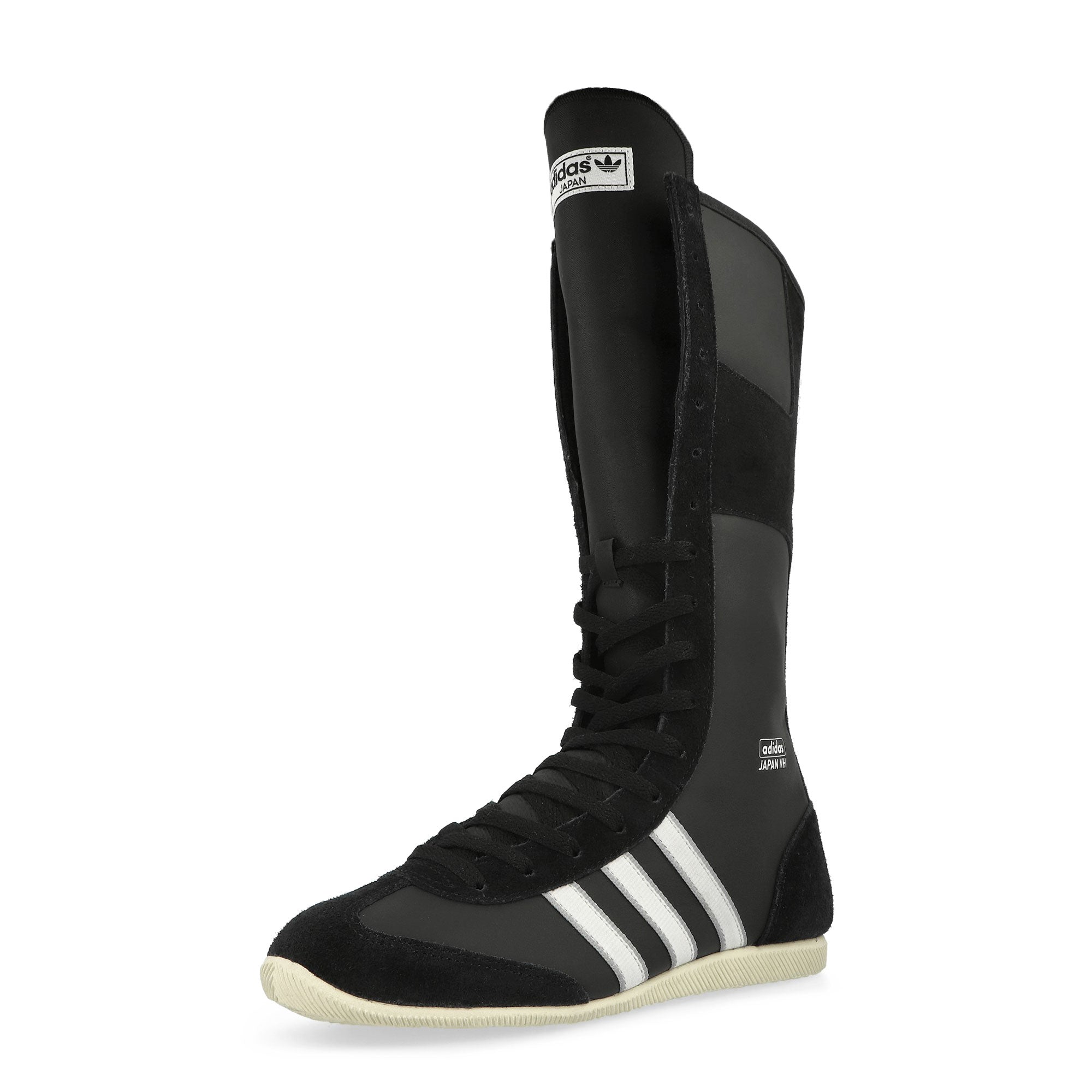 adidas JAPAN VH W Core Black / Cloud White / Cream White High Top Sneakers Close Up | Overkill