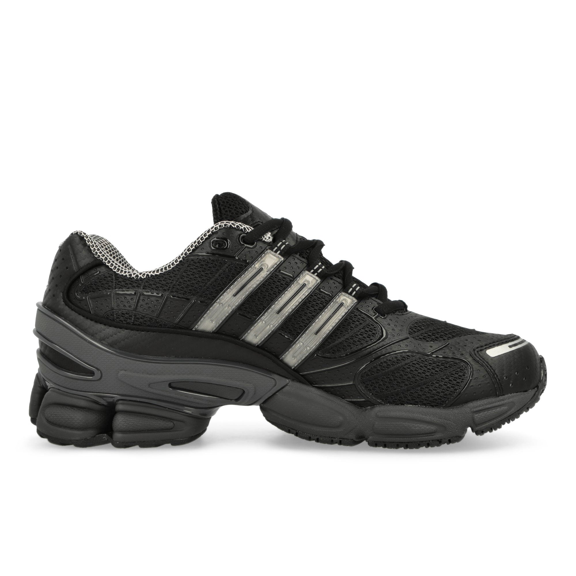 adidas Ozweego Pro Core Black / Iron Metallic / Grey Six Low Top Sneakers Silhouette | Overkill