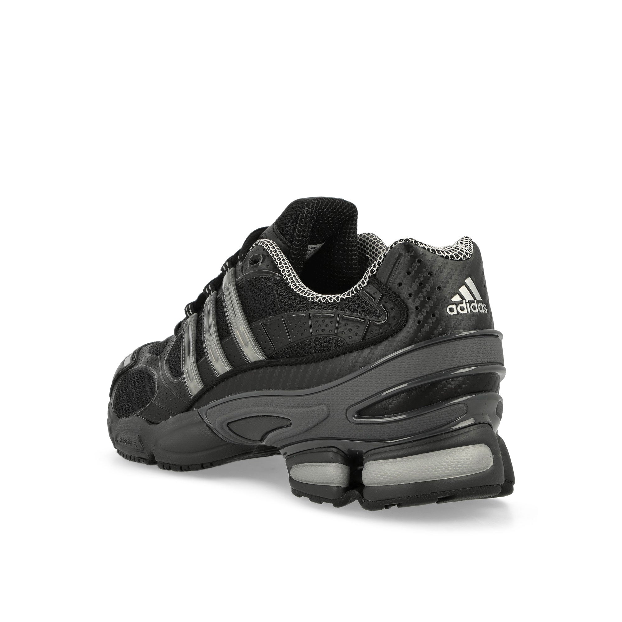 adidas Ozweego Pro Core Black / Iron Metallic / Grey Six Low Top Sneakers Close Up | Overkill