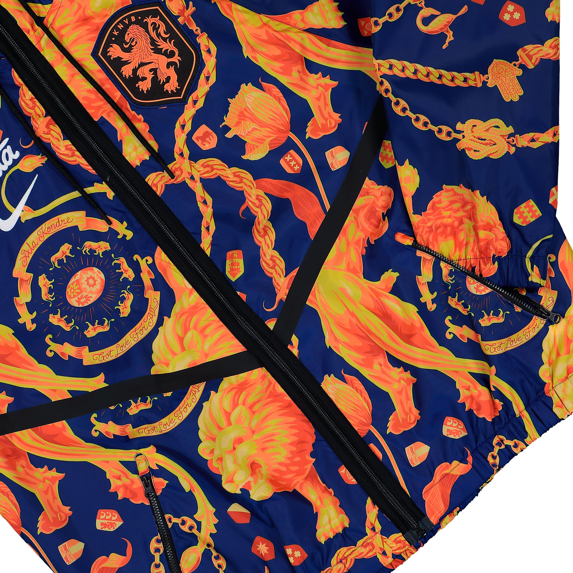 Palace x Nike KNVB Netherlands Anthem Jacket Deep Royal Blue / White Jackets IH1617 455 Detail View 1 | Overkill