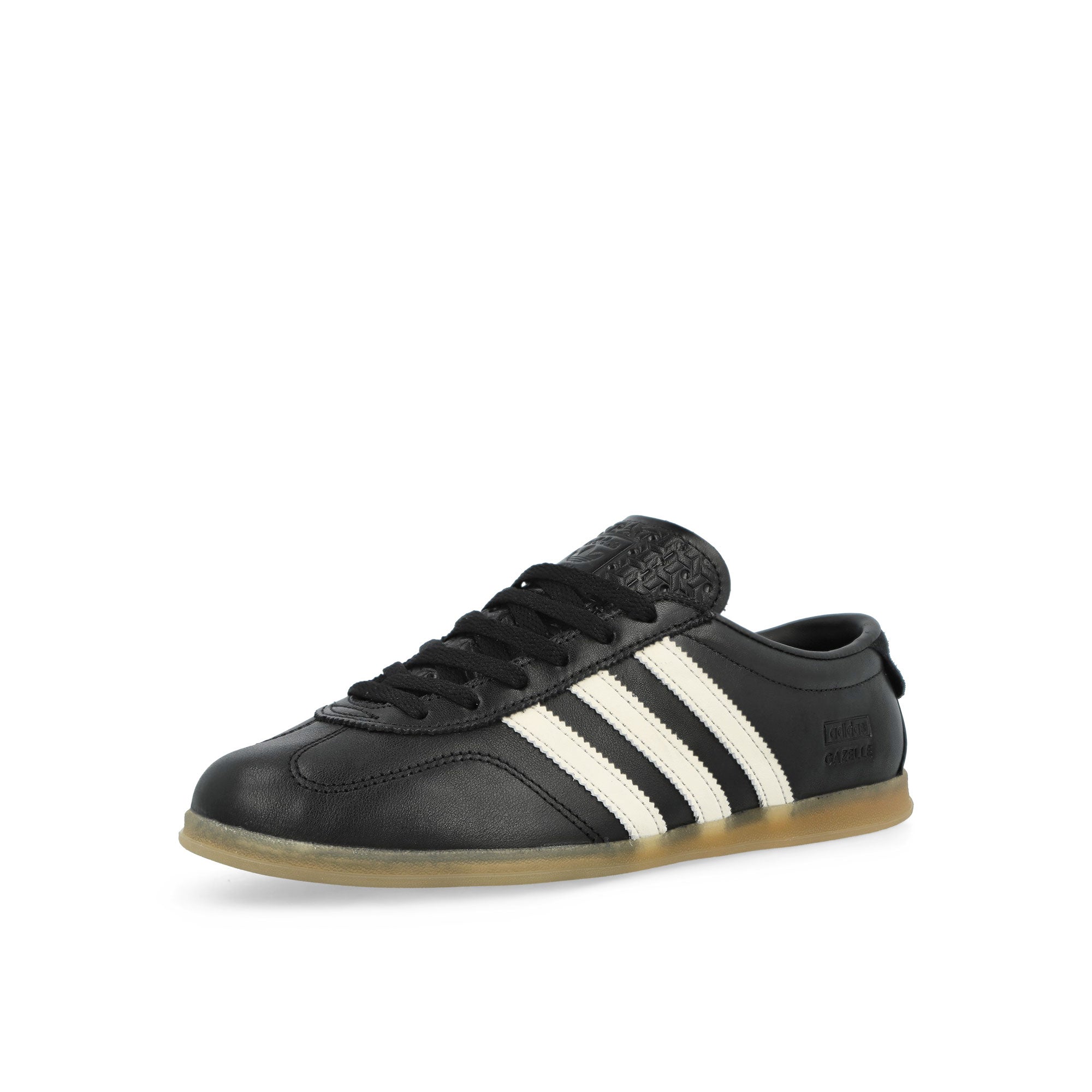 adidas Gazelle Lo Pro W Core Black / Chalk White / Gum 3 Low Top Sneakers IH1929 Close-up | Overkill