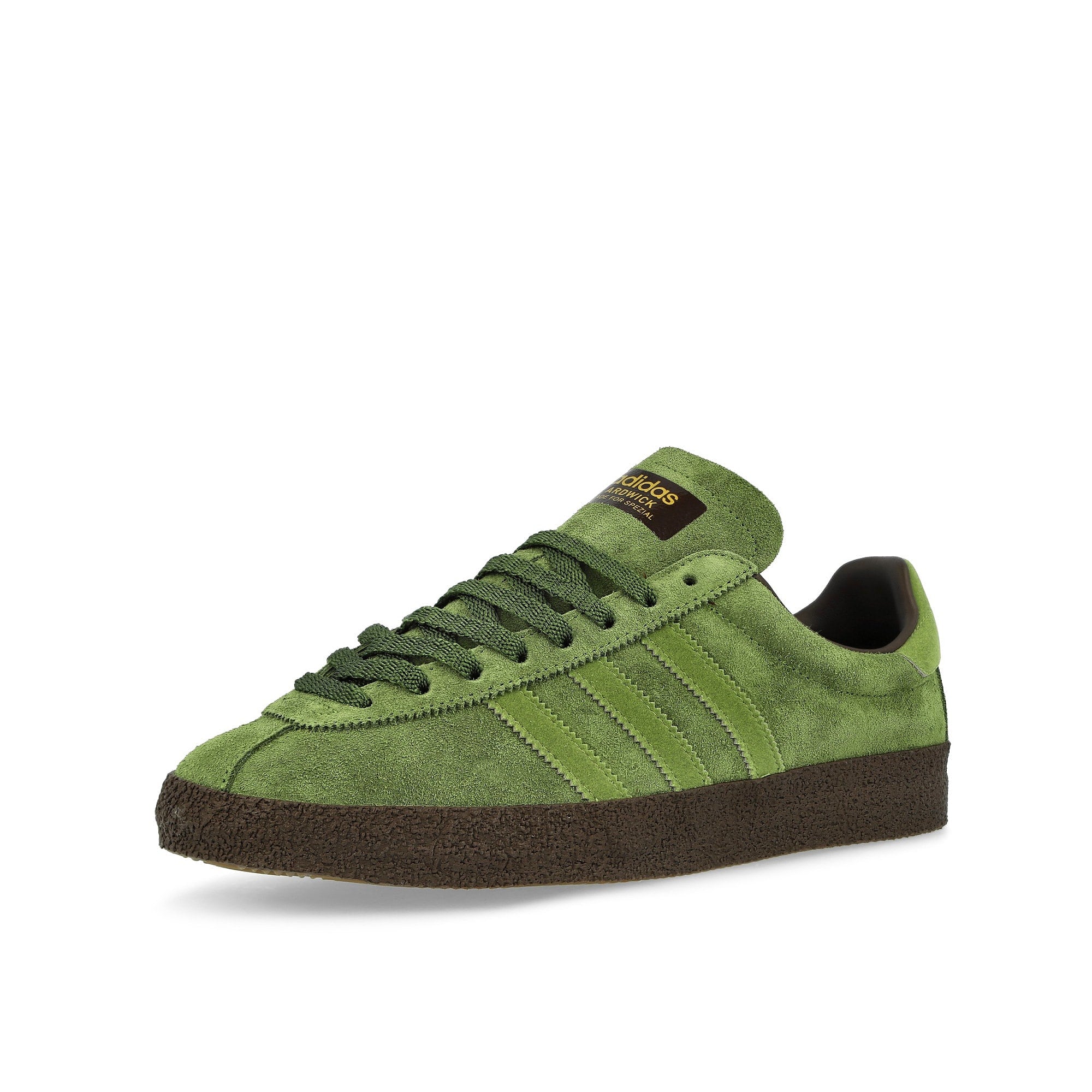 adidas Ardwick SPZL Craft Green / Tech Olive / Dark Brown Low Top Sneakers Close Up | Overkill