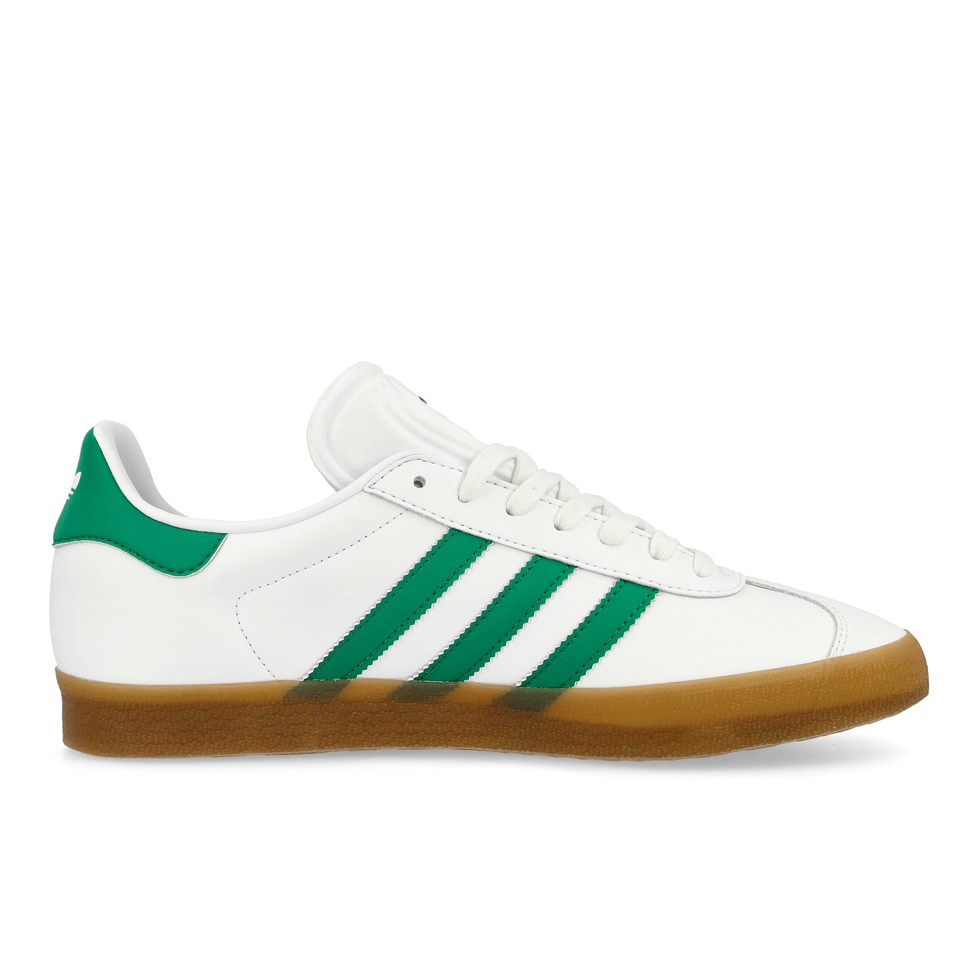 adidas Gazelle Cloud White / Bold Green / Gold Metallic Low Top Sneakers Silhouette | Overkill