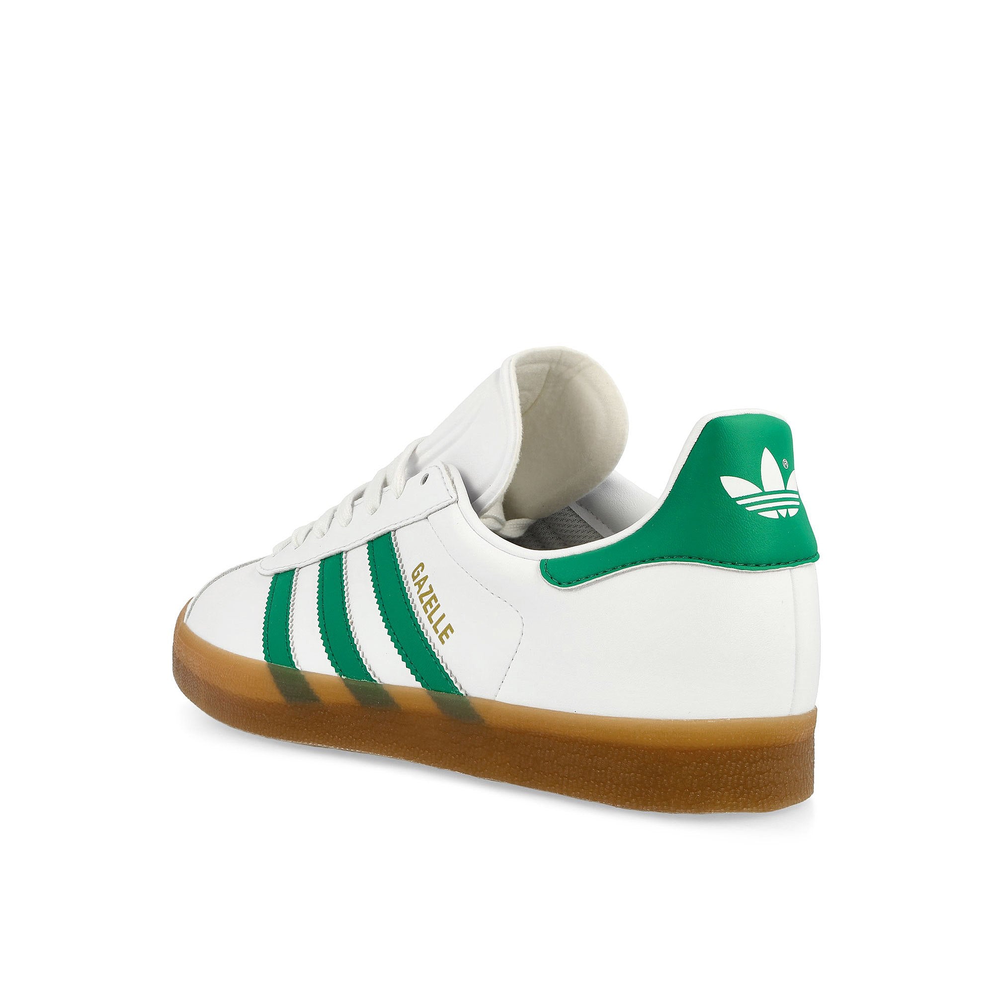 adidas Gazelle Cloud White / Bold Green / Gold Metallic Low Top Sneakers Material | Overkill