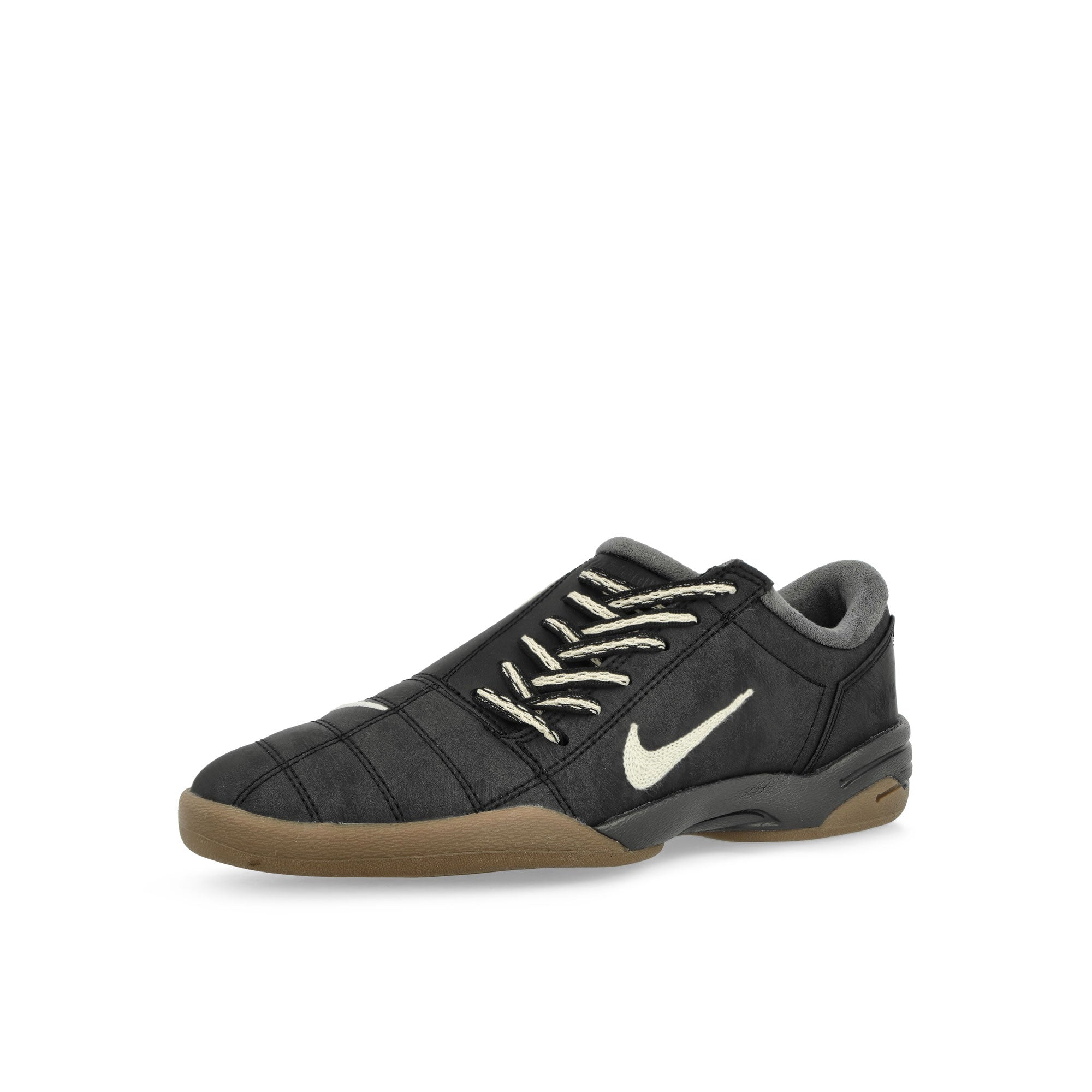 Nike Wmns T90 Black / Coconut Milk - Gum Dark Brown Low Top Sneakers Close Up | Overkill