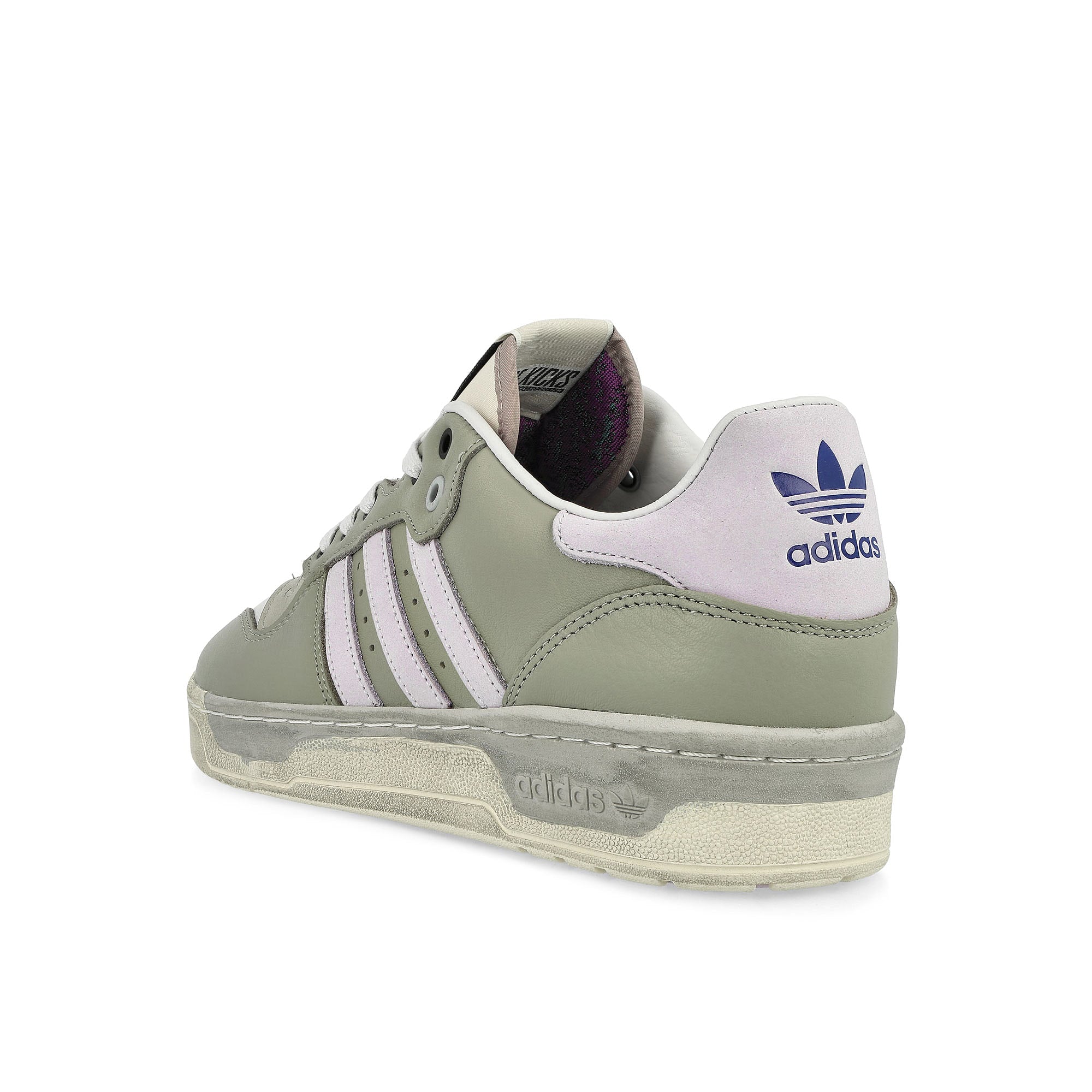 adidas Nice Kicks x adidas Rivalry Low Grey Two / Dash Grey / Cream White Low Top Sneakers Material | Overkill