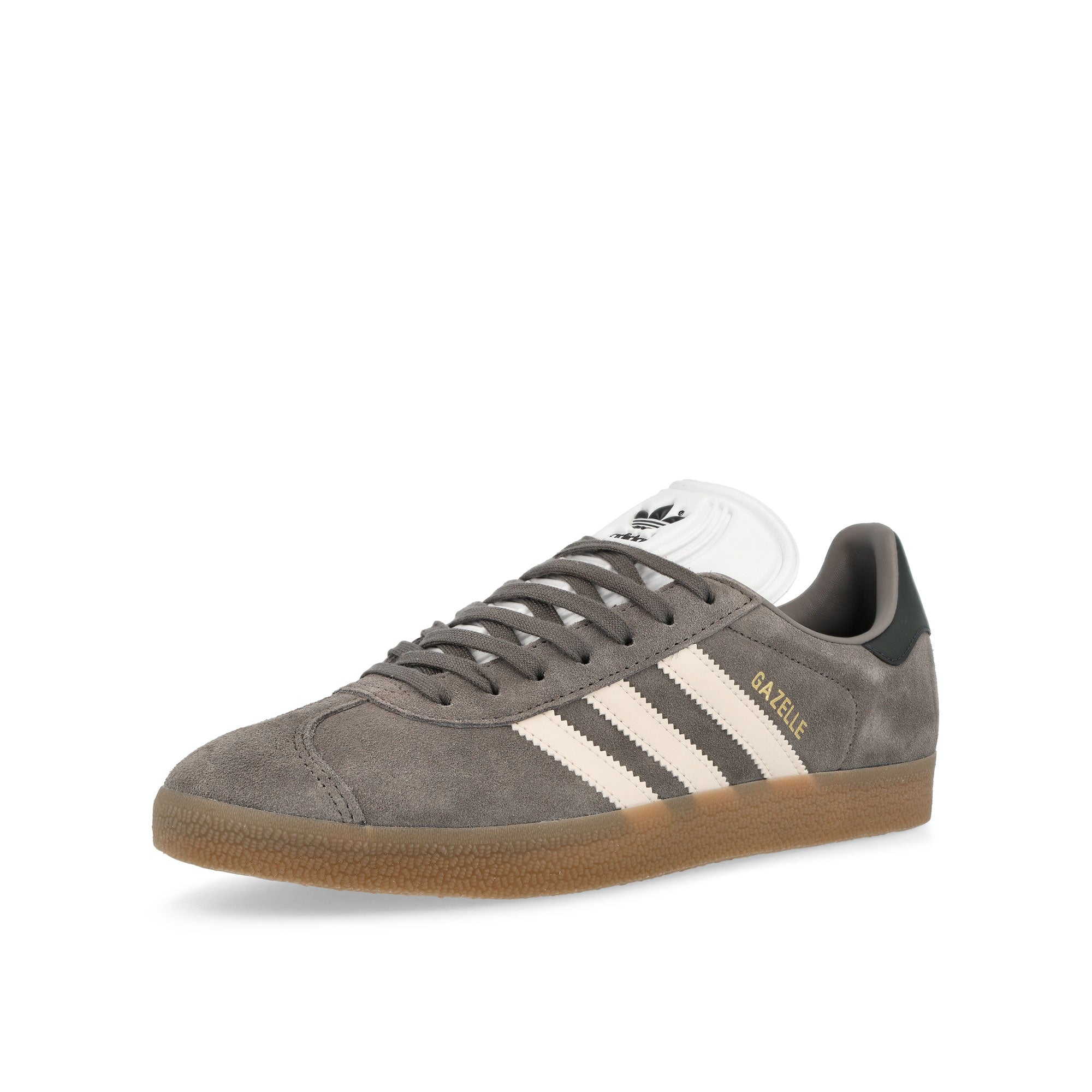 adidas Gazelle Rekive Charcoal / Putty Mauve / Gum 4 Low Top Sneakers Close Up | Overkill