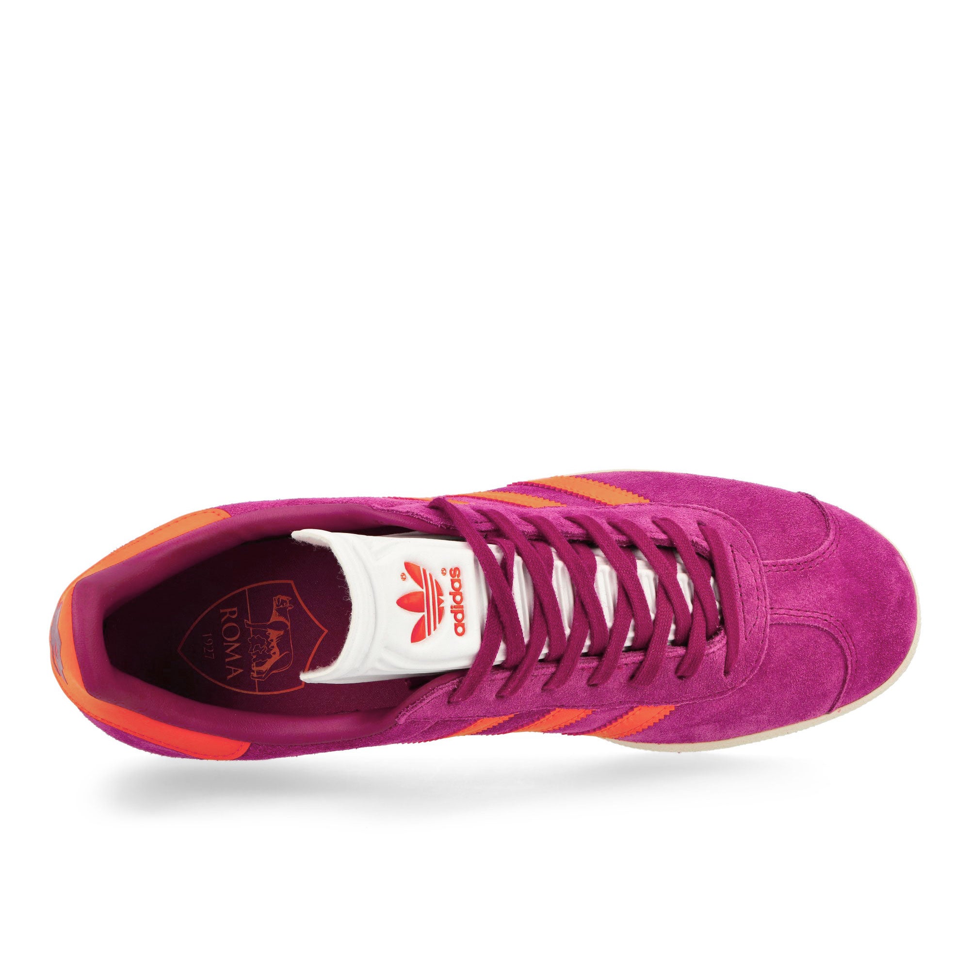 adidas Gazelle AS Roma Legacy Burgundy / Unity Orange / Cream White Low Top Sneakers Detailfoto | Overkill