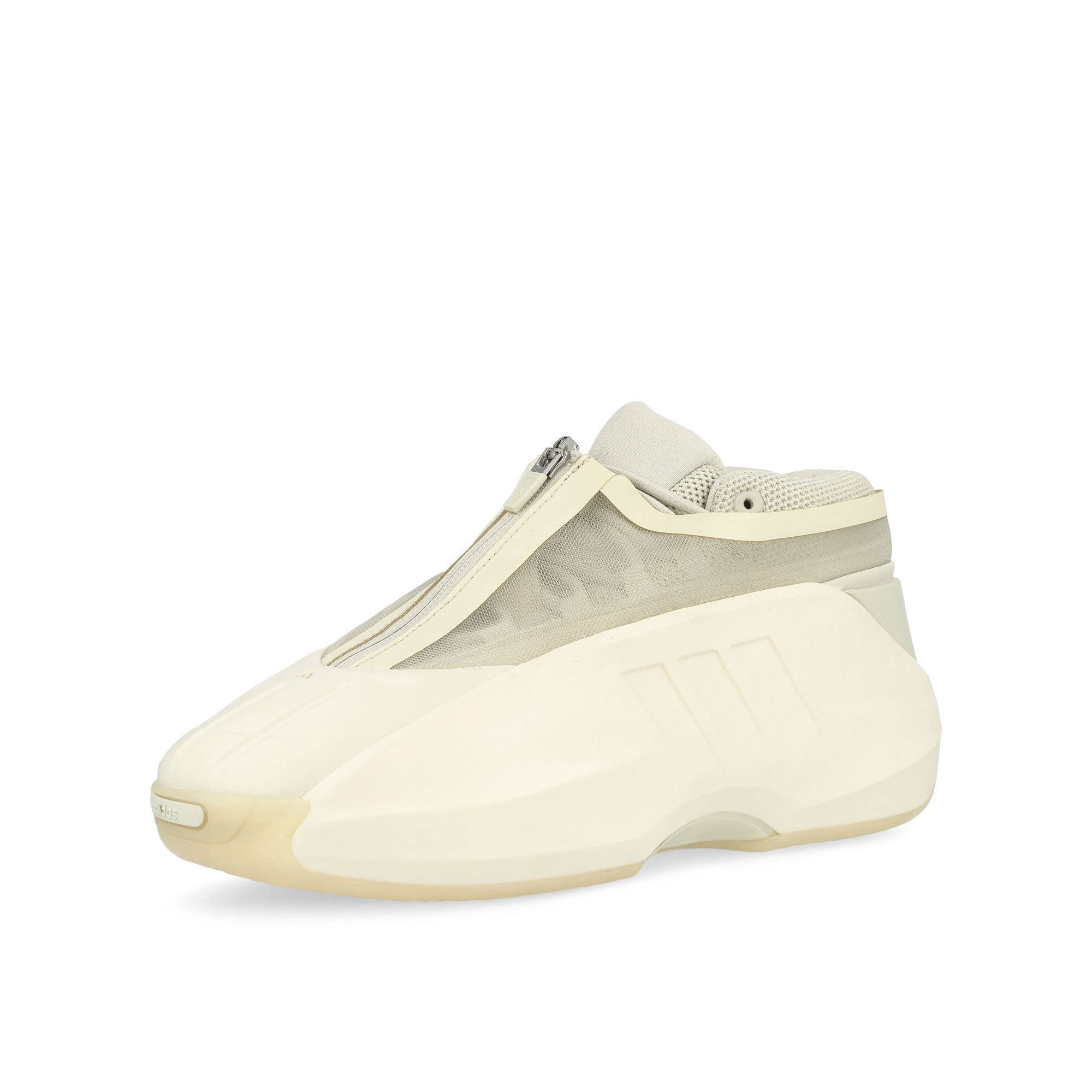 adidas Crazy Iiinfinity Orbit Grey / Chalk White / Wonder White Mid Top Sneakers Close Up | Overkill