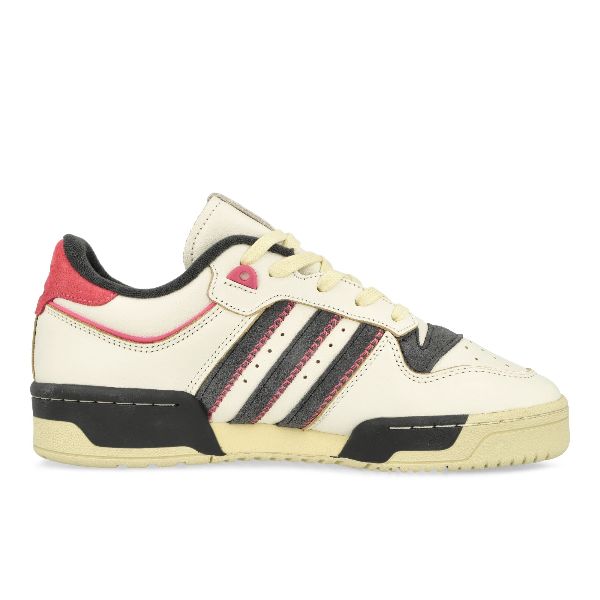 adidas Rivalry 86 Low Cloud White / Carbon / Easy Yellow Low Top Sneakers Silhouette | Overkill