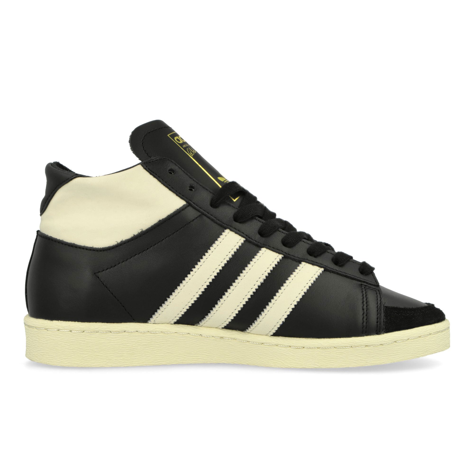 adidas Jabbar Hi Core Black / Off White / Cream White High Top Sneakers Silhouette | Overkill