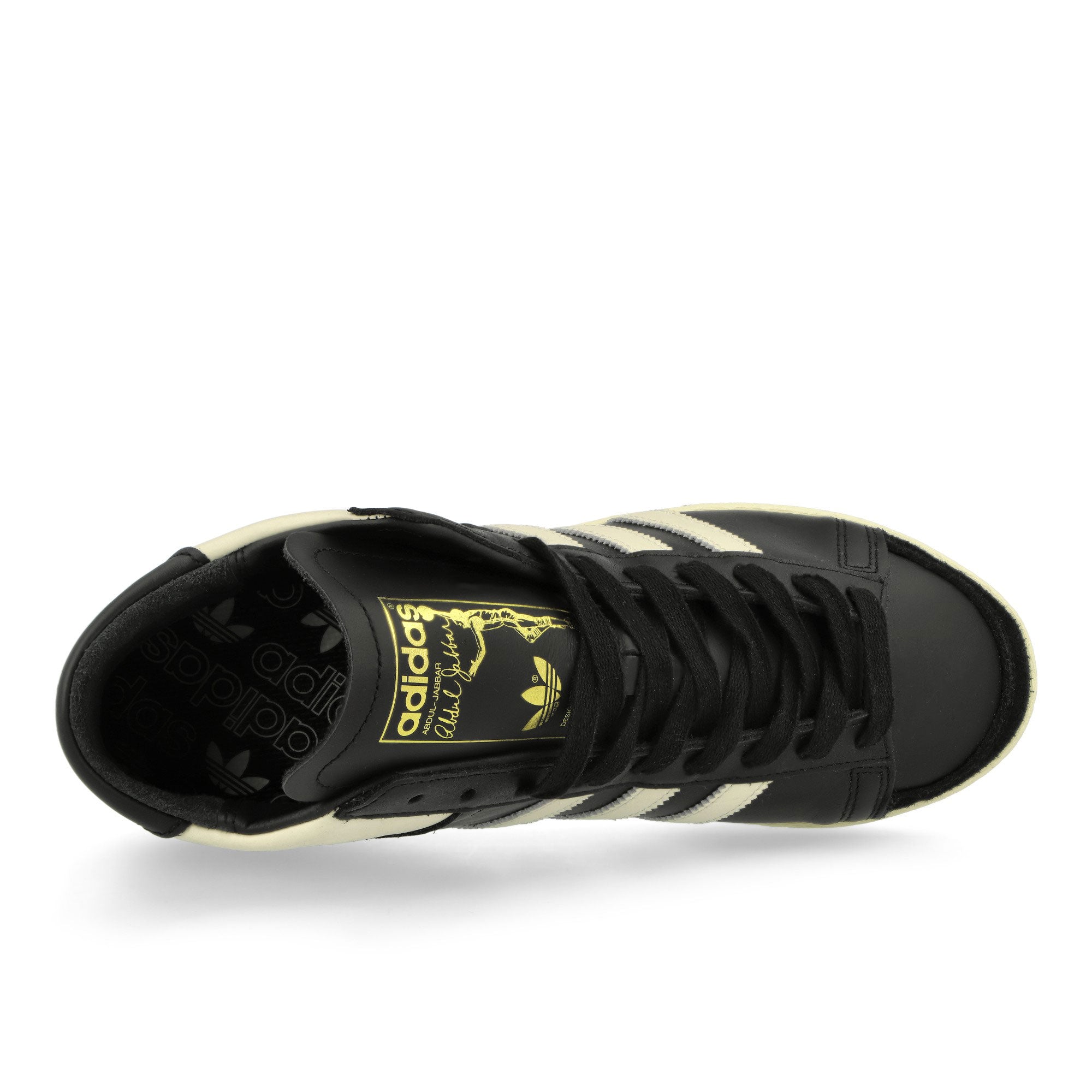 adidas Jabbar Hi Core Black / Off White / Cream White High Top Sneakers Detailfoto | Overkill