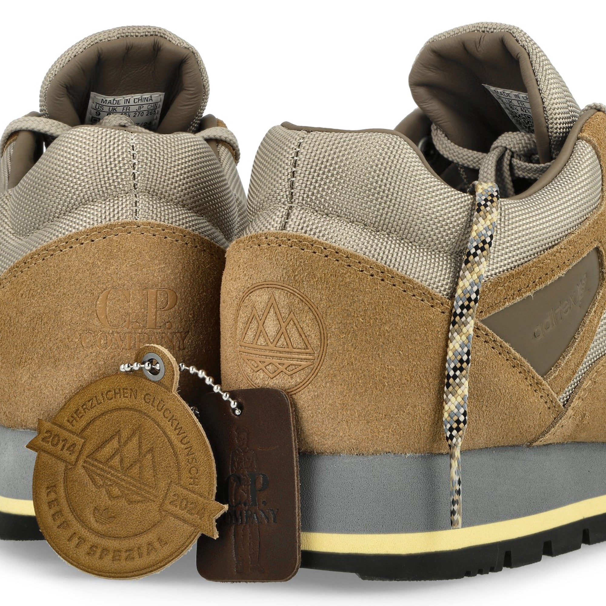 adidas Helvellyn SPZL Cardboard / Light Brown / Utility Grey Low Top Sneakers Detail View 1 | Overkill