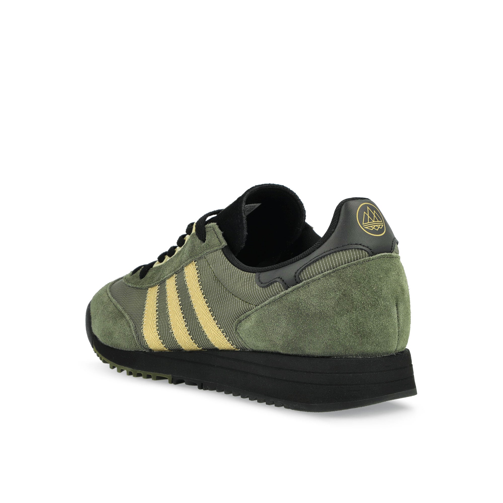 adidas SL83 SPZL Dust Green / Sand / Night Cargo Low Top Sneakers Material | Overkill