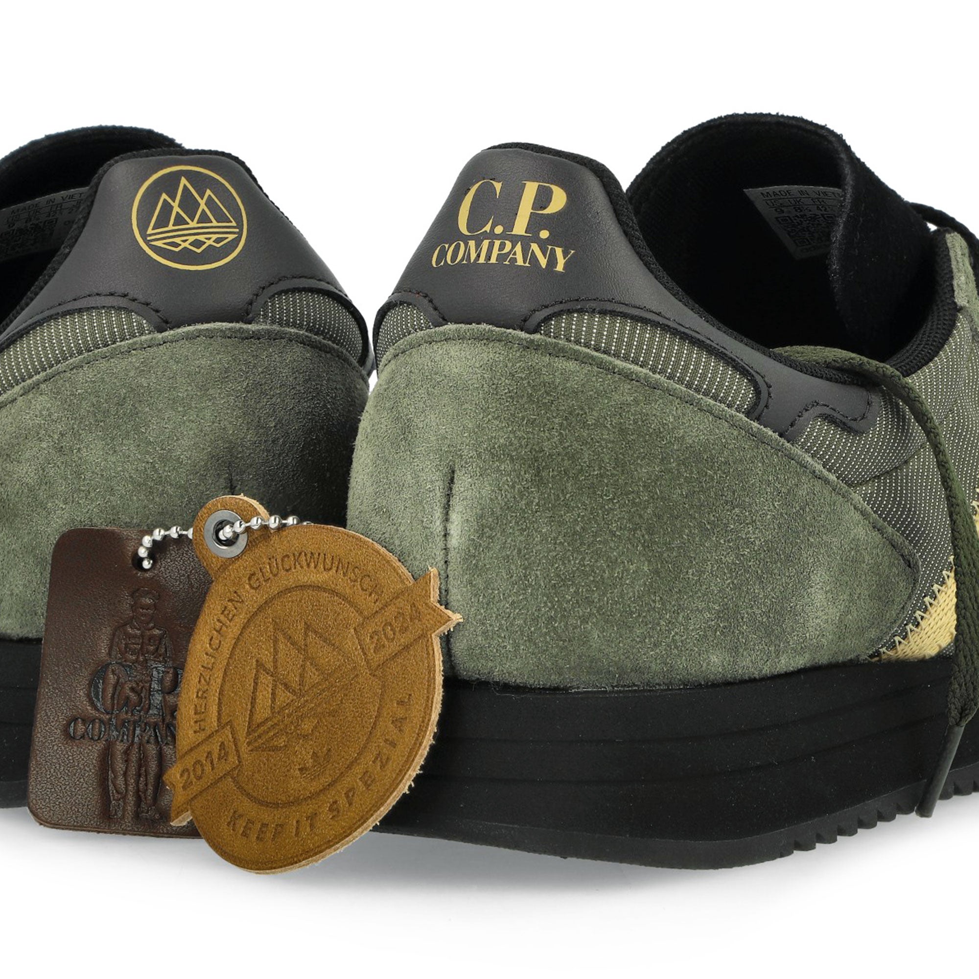 adidas SL83 SPZL Dust Green / Sand / Night Cargo Low Top Sneakers Detail View 1 | Overkill