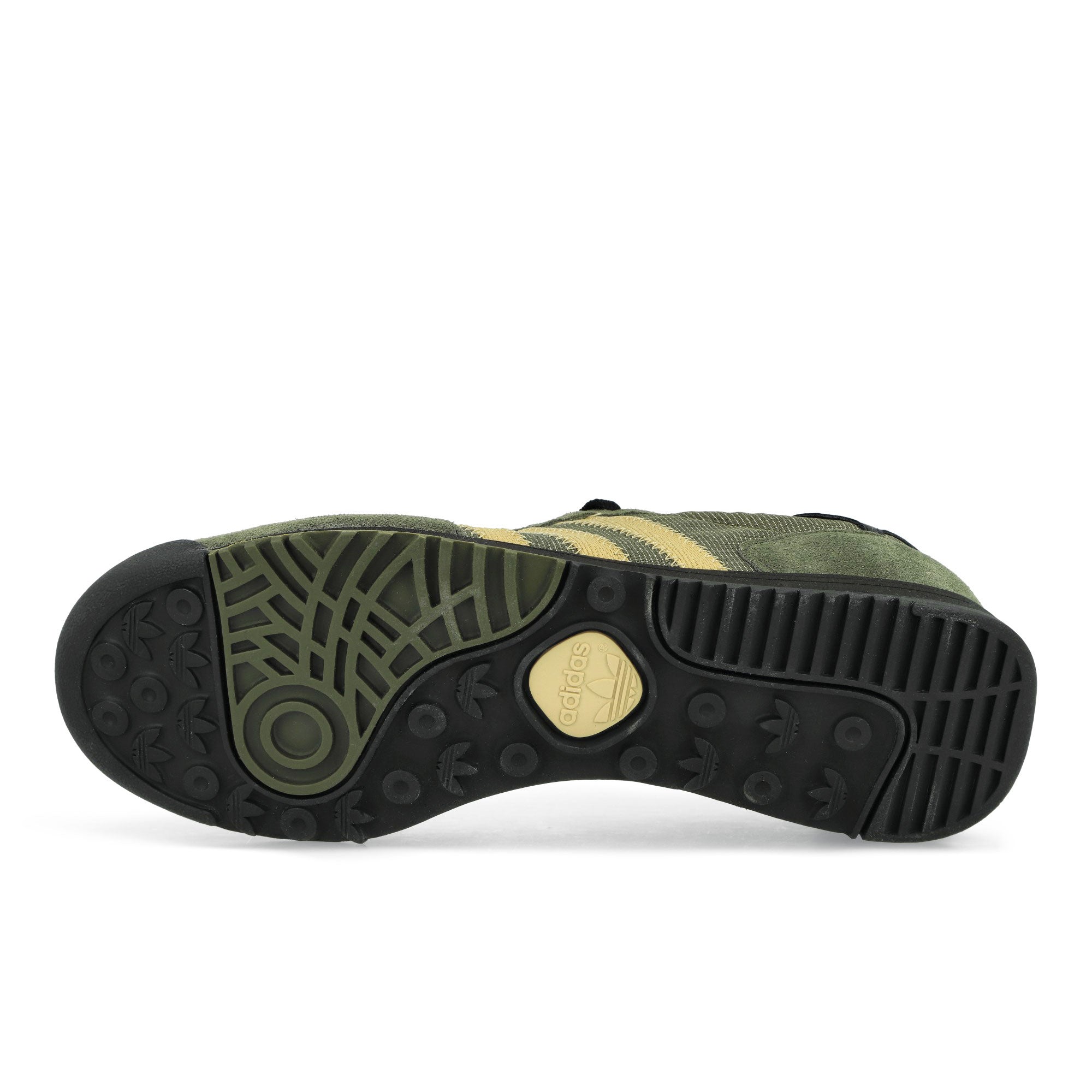 adidas SL83 SPZL Dust Green / Sand / Night Cargo Low Top Sneakers Detail View 3 | Overkill