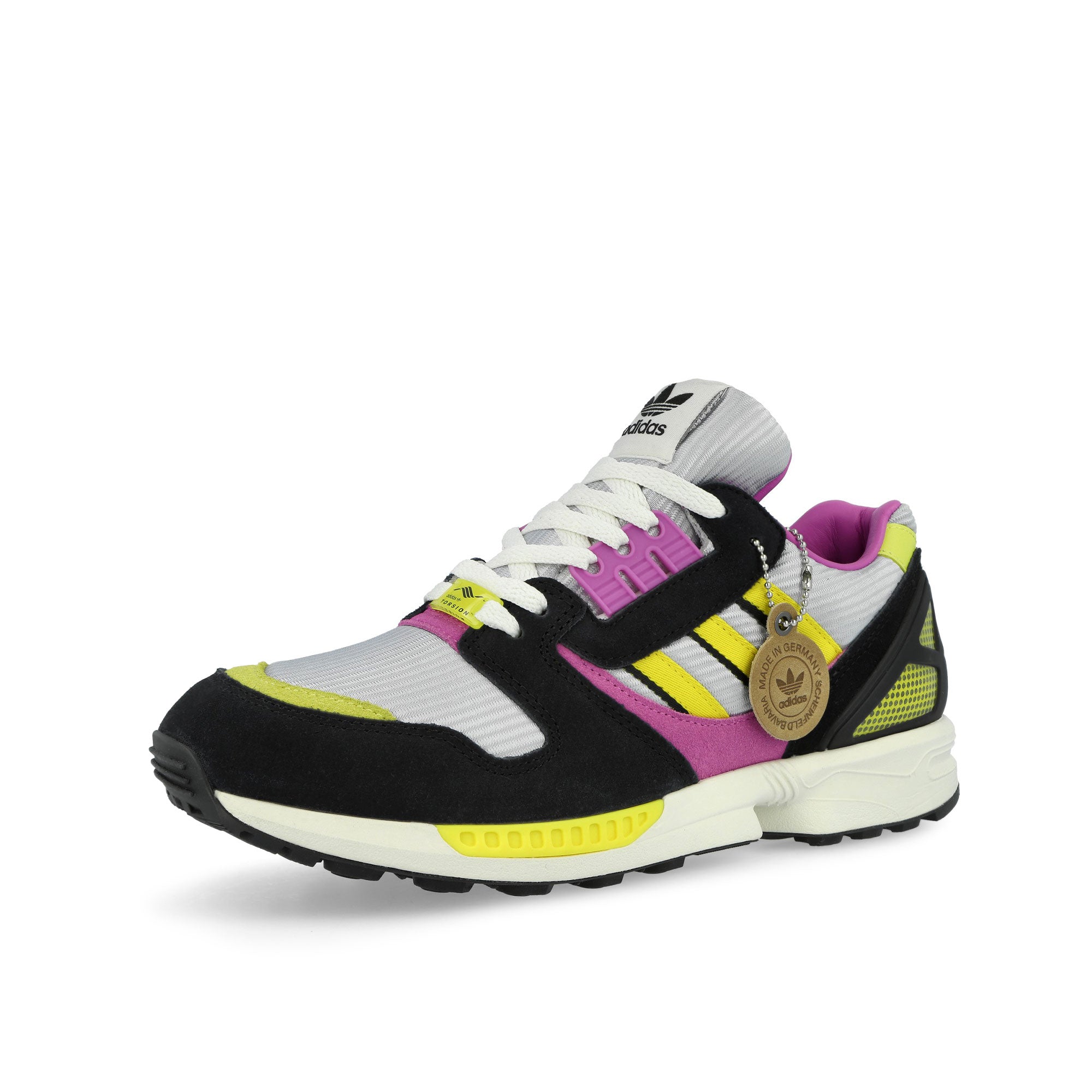 adidas ZX 8000 MIG Core Black / Semi Pulse Lilac / Light Yellow Low Top Sneakers IH4113 Close-up | Overkill