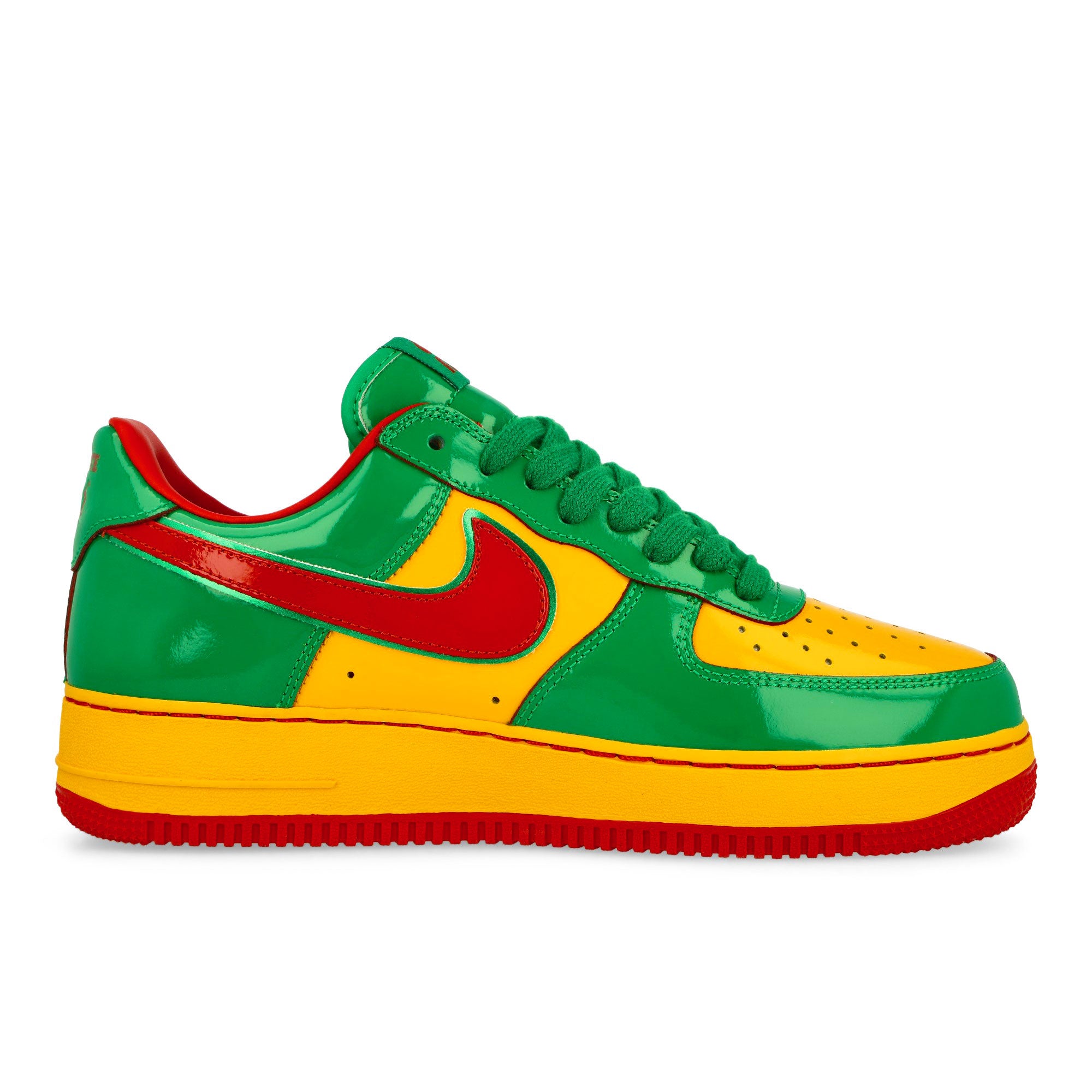 Nike US Force 1 Lucky Green / Mystic Red-University Gold Low Top Sneakers Silhouette | Overkill