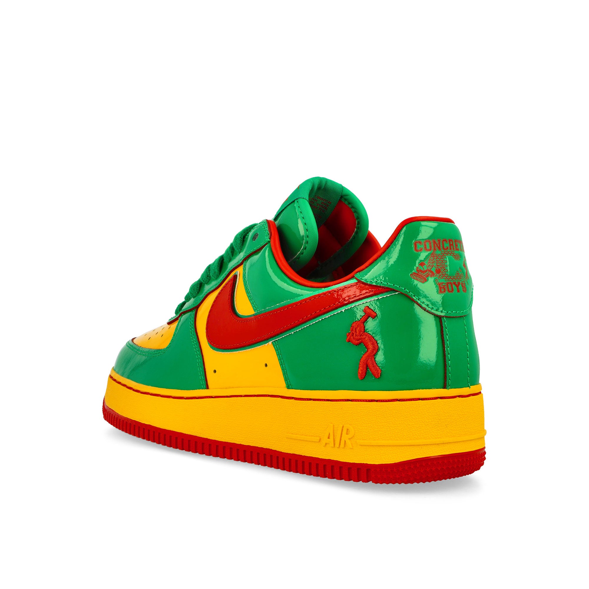 Nike US Force 1 Lucky Green / Mystic Red-University Gold Low Top Sneakers Material | Overkill