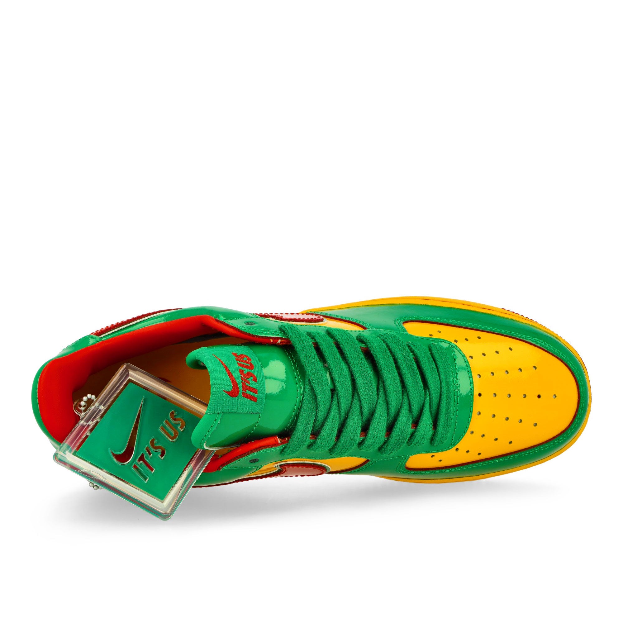 Nike US Force 1 Lucky Green / Mystic Red-University Gold Low Top Sneakers Detailfoto | Overkill
