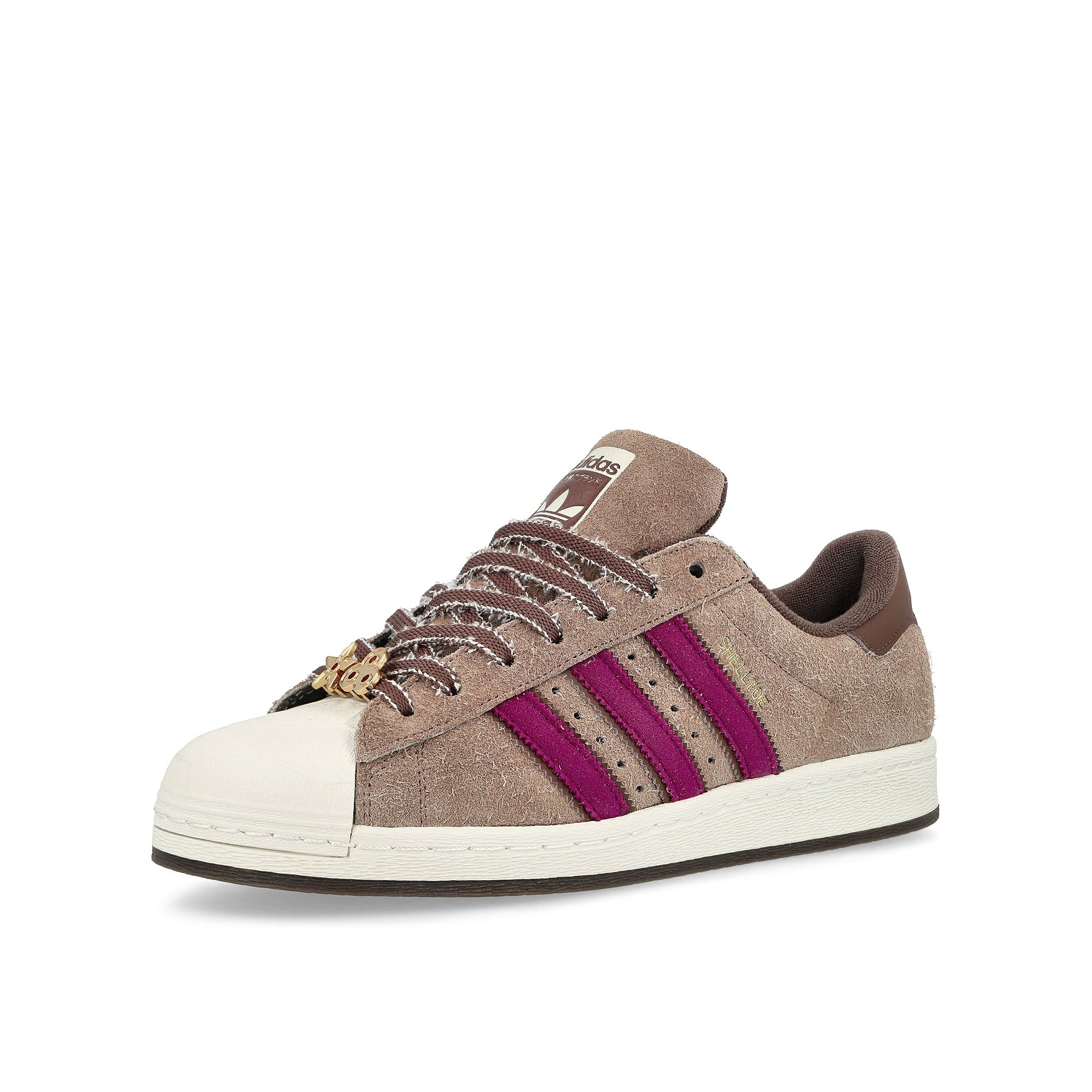 adidas Superstar Splinter Shell Toe Clear Brown / Fuchsia Flash / Chalk White Low Top Sneakers Detailfoto | Overkill